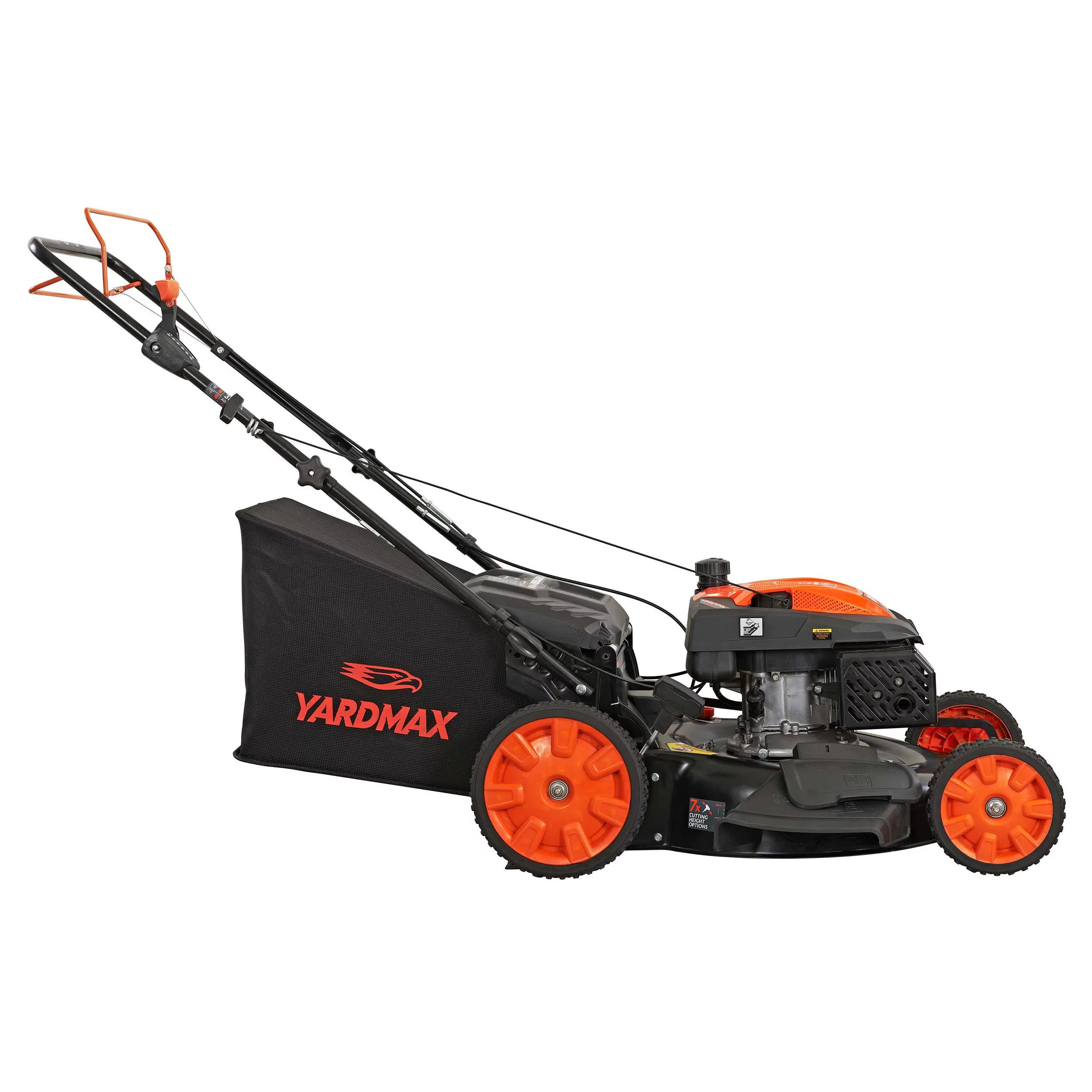 Yard Max 22 in. 201cc SELECT PACE 6 Speed CVT High Wheel RWD 3-in-1 Gas Walk Behind Self Propelled Lawn Mower - Womvr