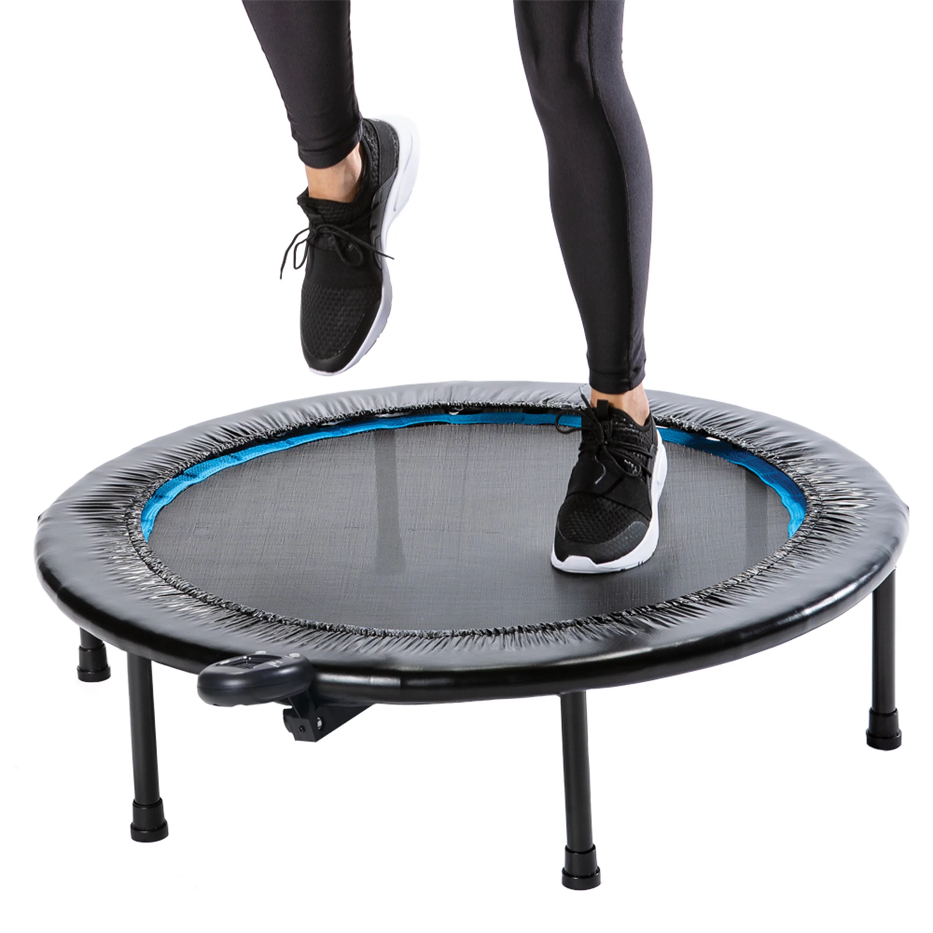 Athletic Works Circuit Trainer Trampoline with Monitor and Adjustable Incline, 36