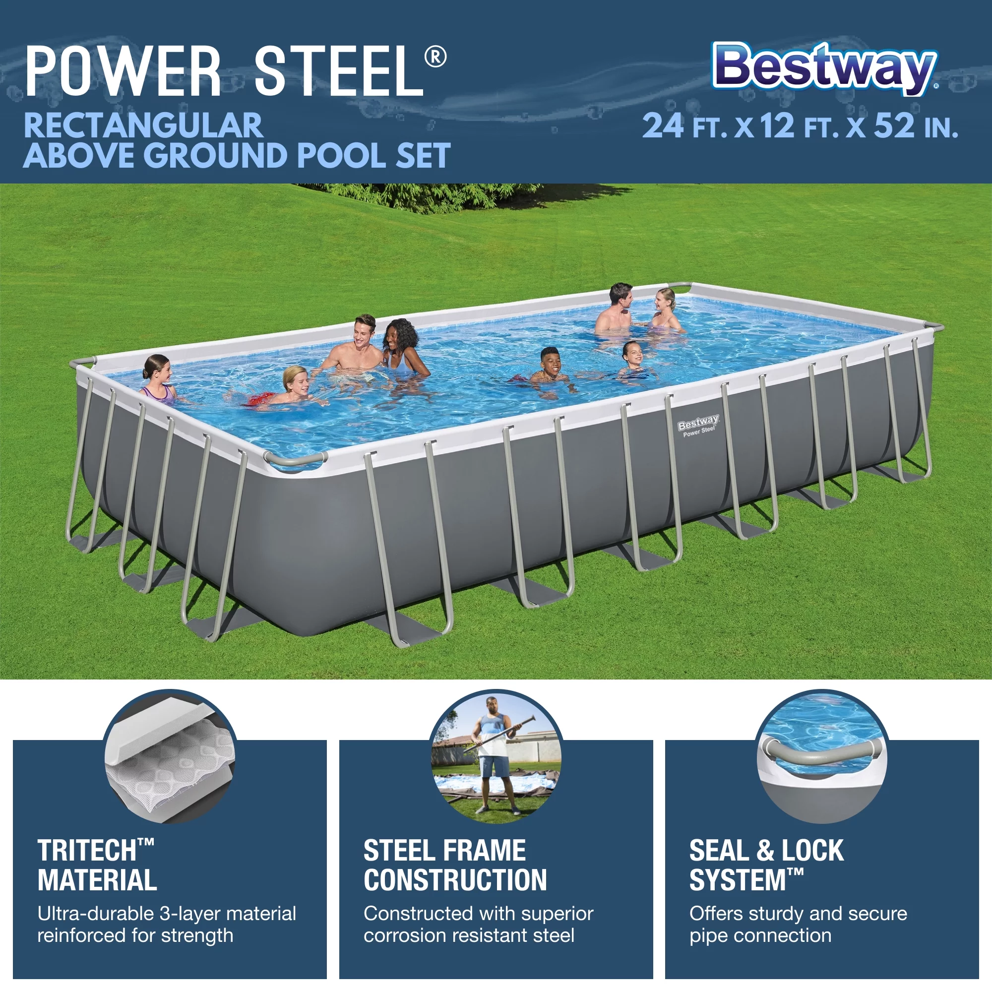 Bestway 24' x 12' x 52