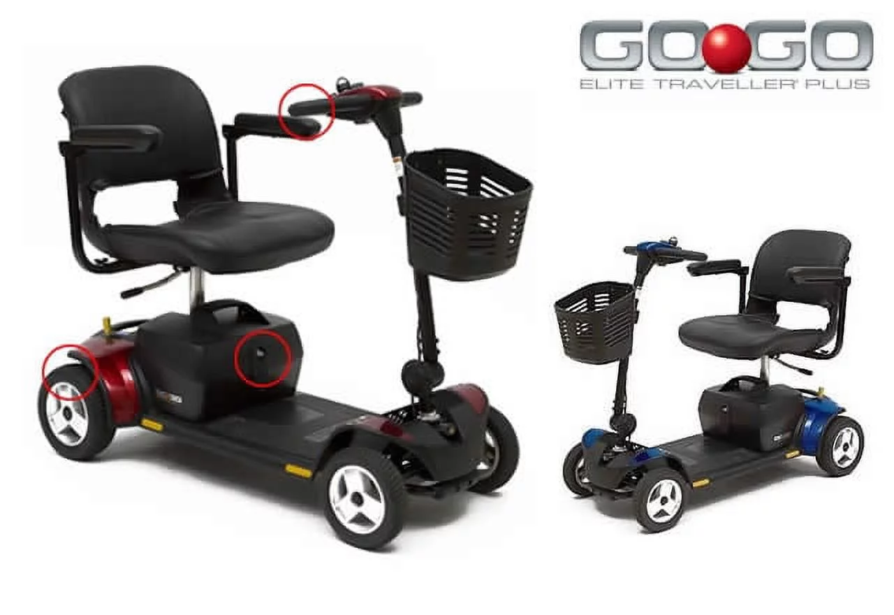 Go-Go Elite Traveller Plus 4-wheel-Red-F - Womvr