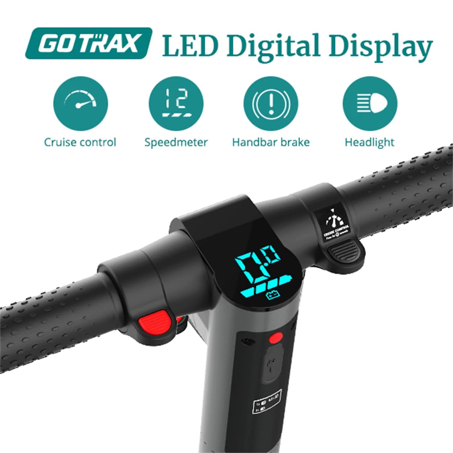 GOTRAX G2Plus Foldable Electric Scooter for Adult Teens Age of 8+ with 6