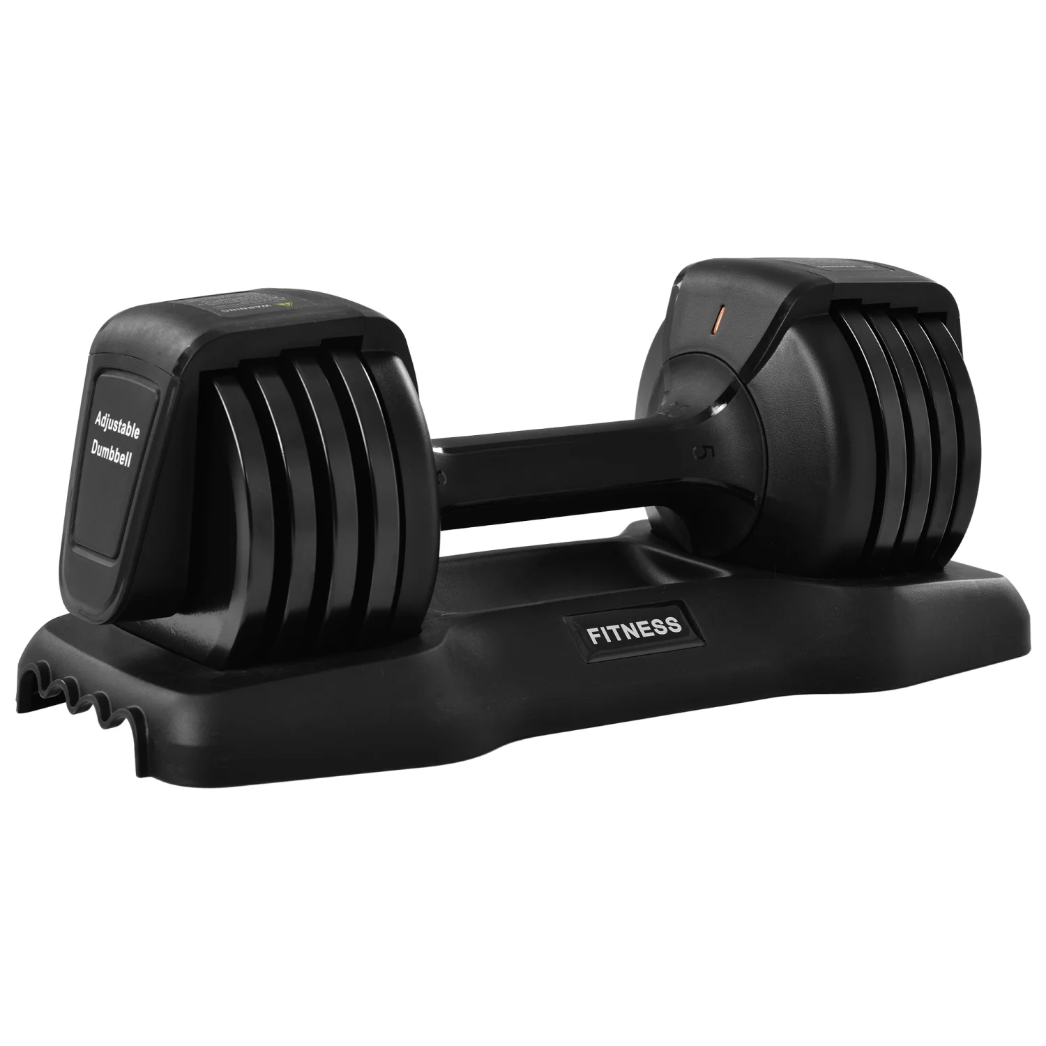 Adjustable Dumbbell 55 lb Dumbbell: Single Dumbbell with -Slip Handle, Fast Adjust Weight by Turning Handle with Tray, Exercise Fitness Dumbbell Suitable for Women Man Workout - Womvr