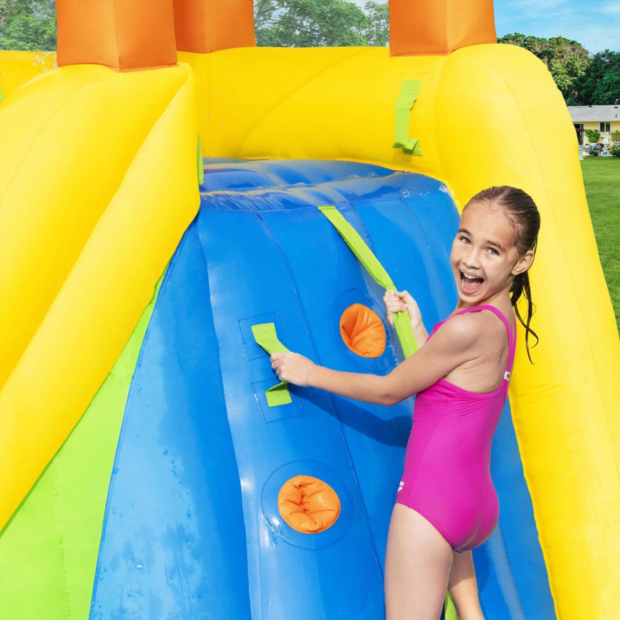 Bestway H2OGO! Mount Splashmore Kids Inflatable Water Splash Park - Womvr