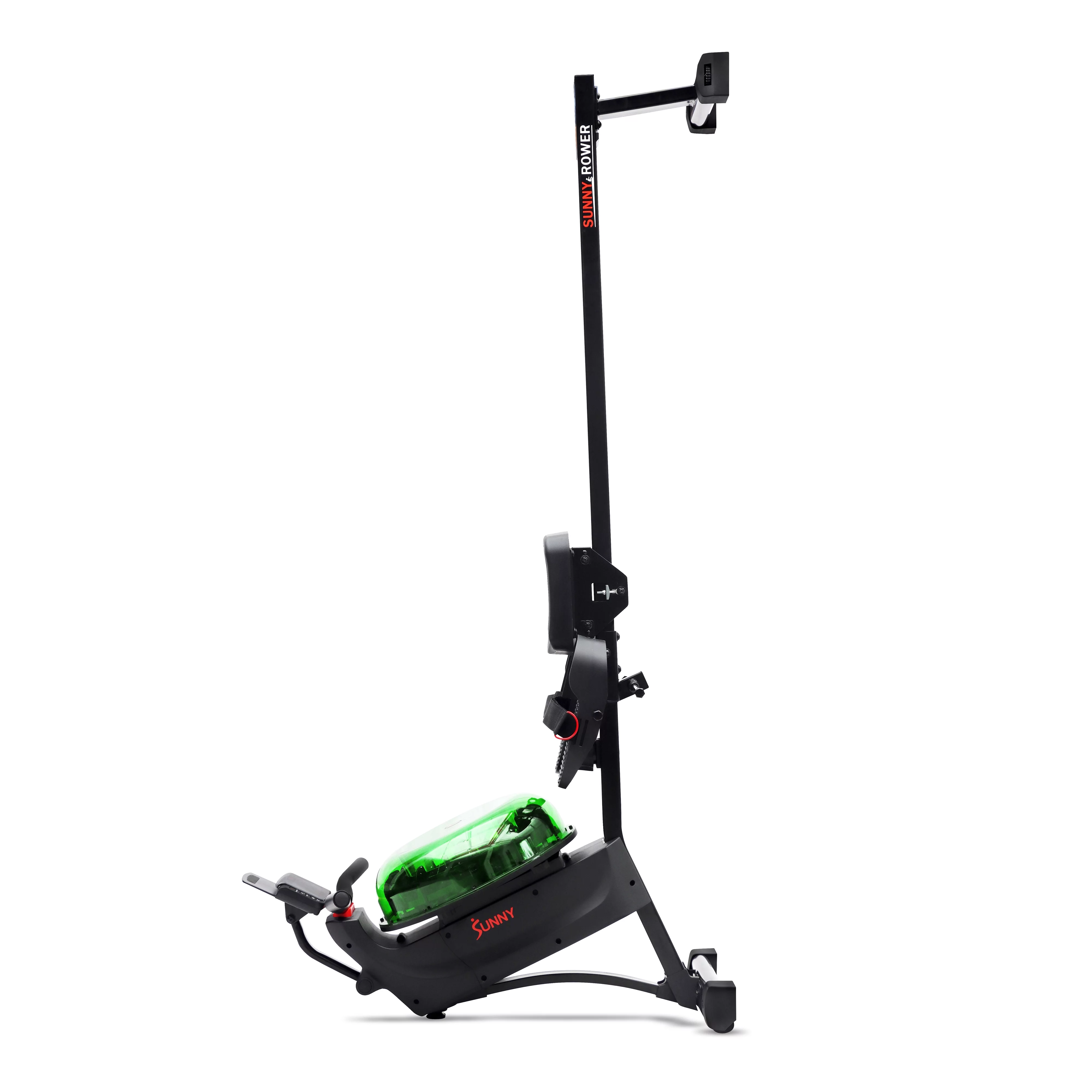 Sunny Health & Fitness Hydro + Dual Resistance Smart Magnetic Water Rowing Machine in Black - SF-RW522017BLK - Womvr