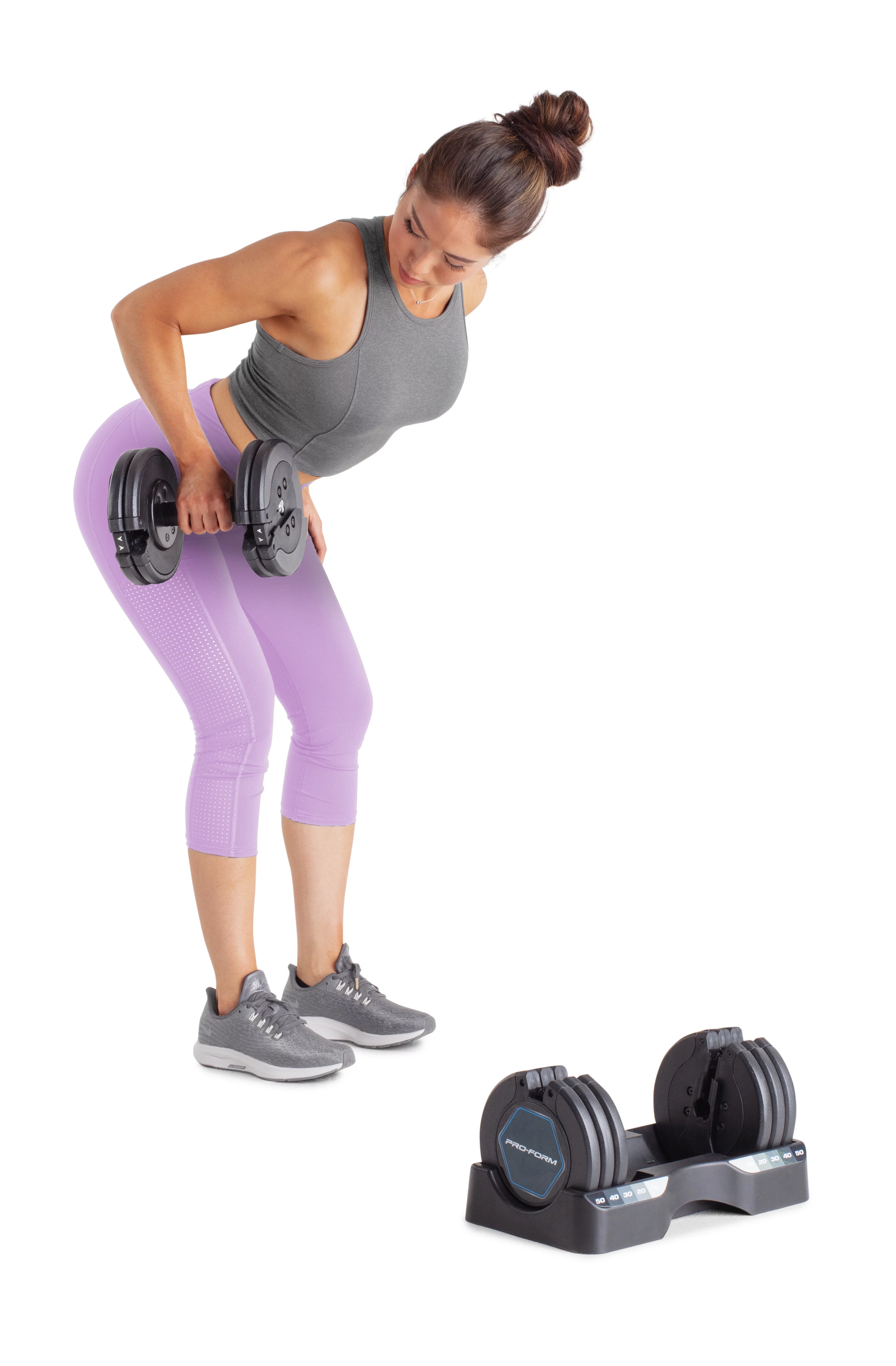 Set of Two ProForm 50 Lb. Adjustable Dumbbells - Womvr
