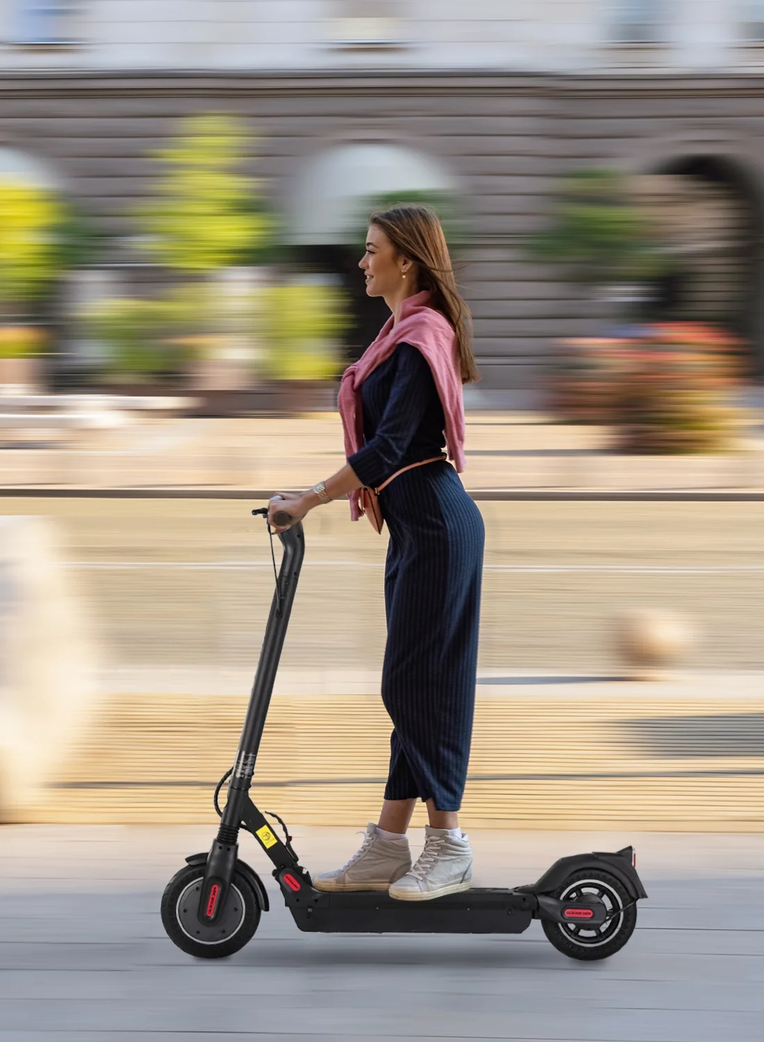 MICROGO M5 PRO Electric Scooter, 500W Motor 10.4 Ah Battery Long Range for Adults, 10