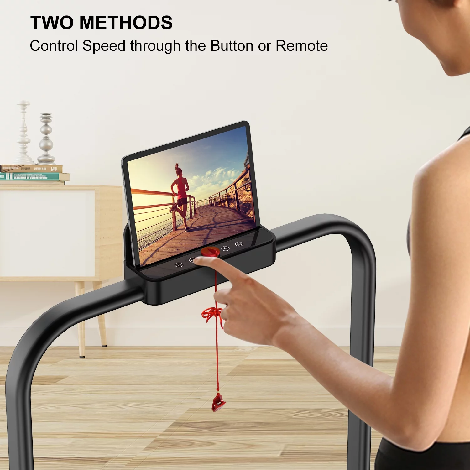 Bigzzia Treadmill Under Desk Treadmill 2 in 1 Folding Treadmill, Treadmills for Home Maximum Weight 265 lbs Gray - Womvr