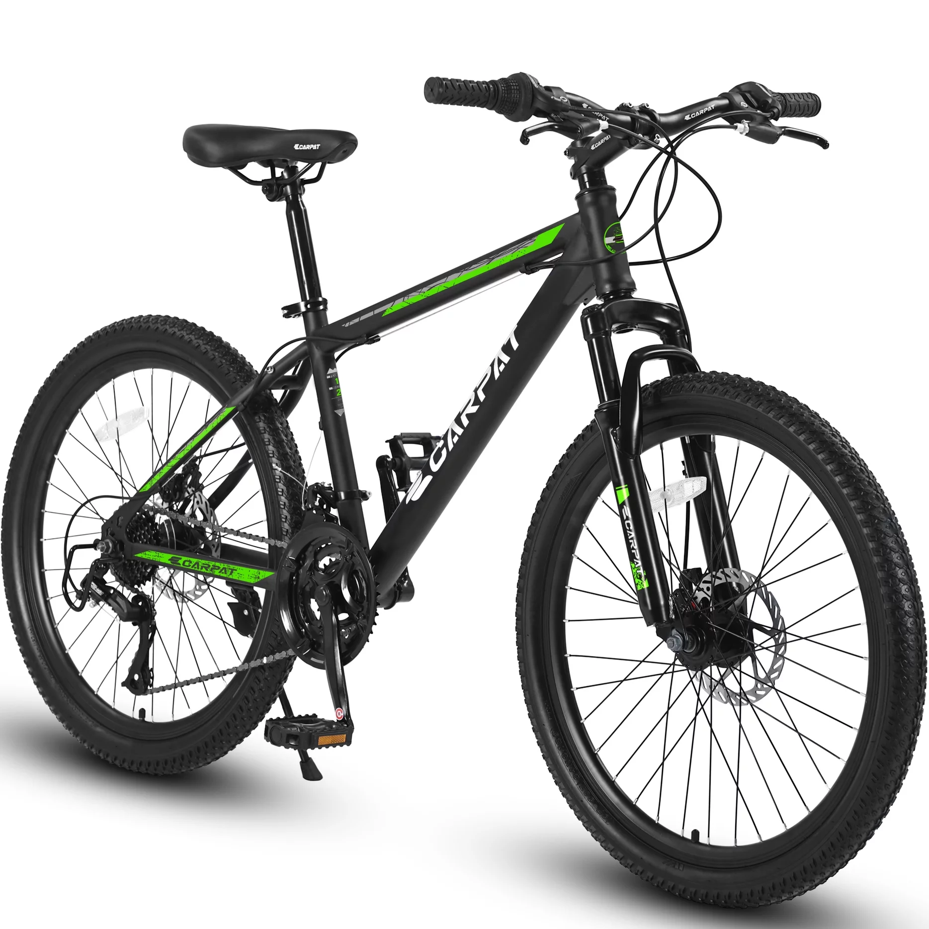 26 inch Mountain Bike for Men, Adult Mens Bike with 21 Speed & Disc Brakes - Womvr