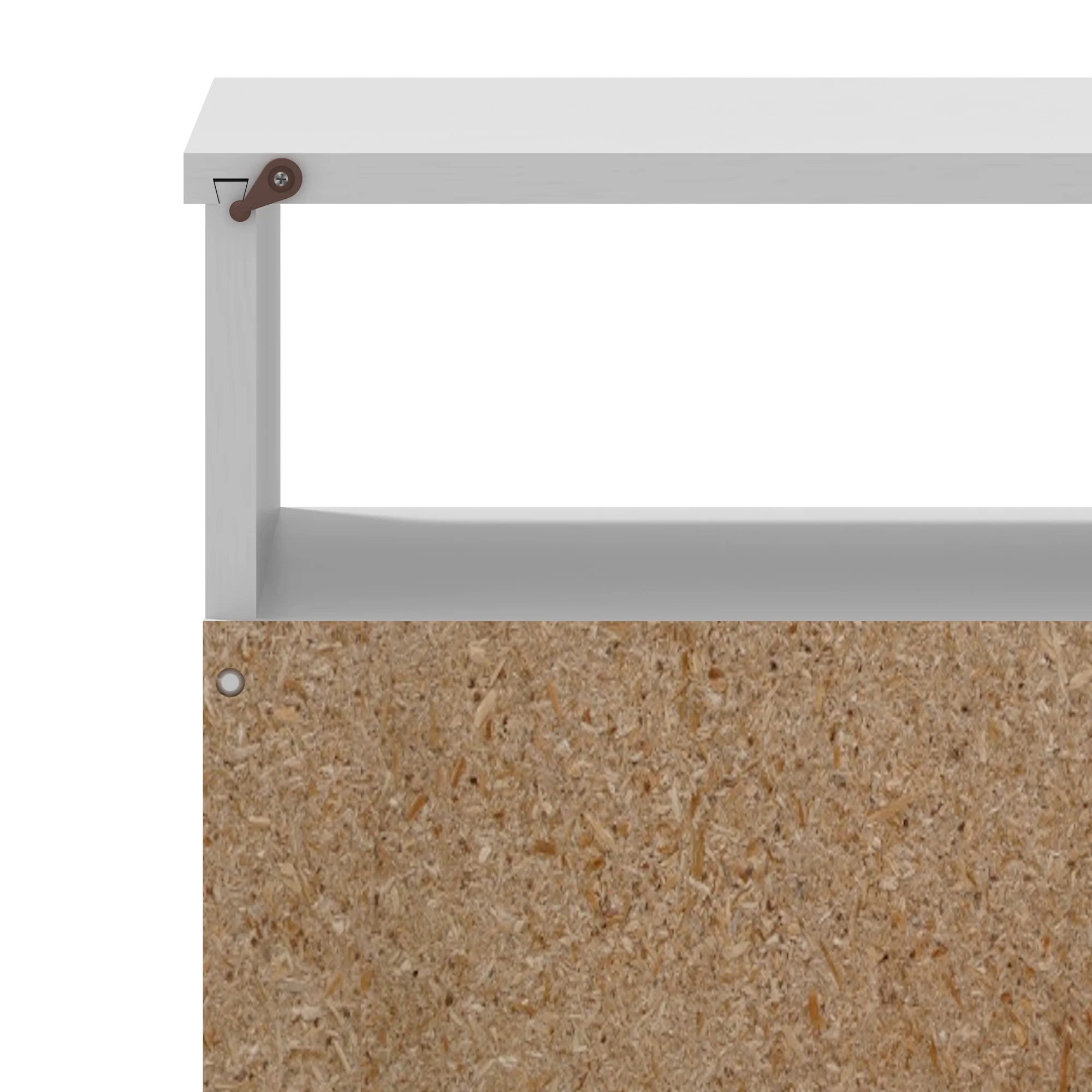 Mainstays Ardent Open Shelf Nightstand, White - Womvr