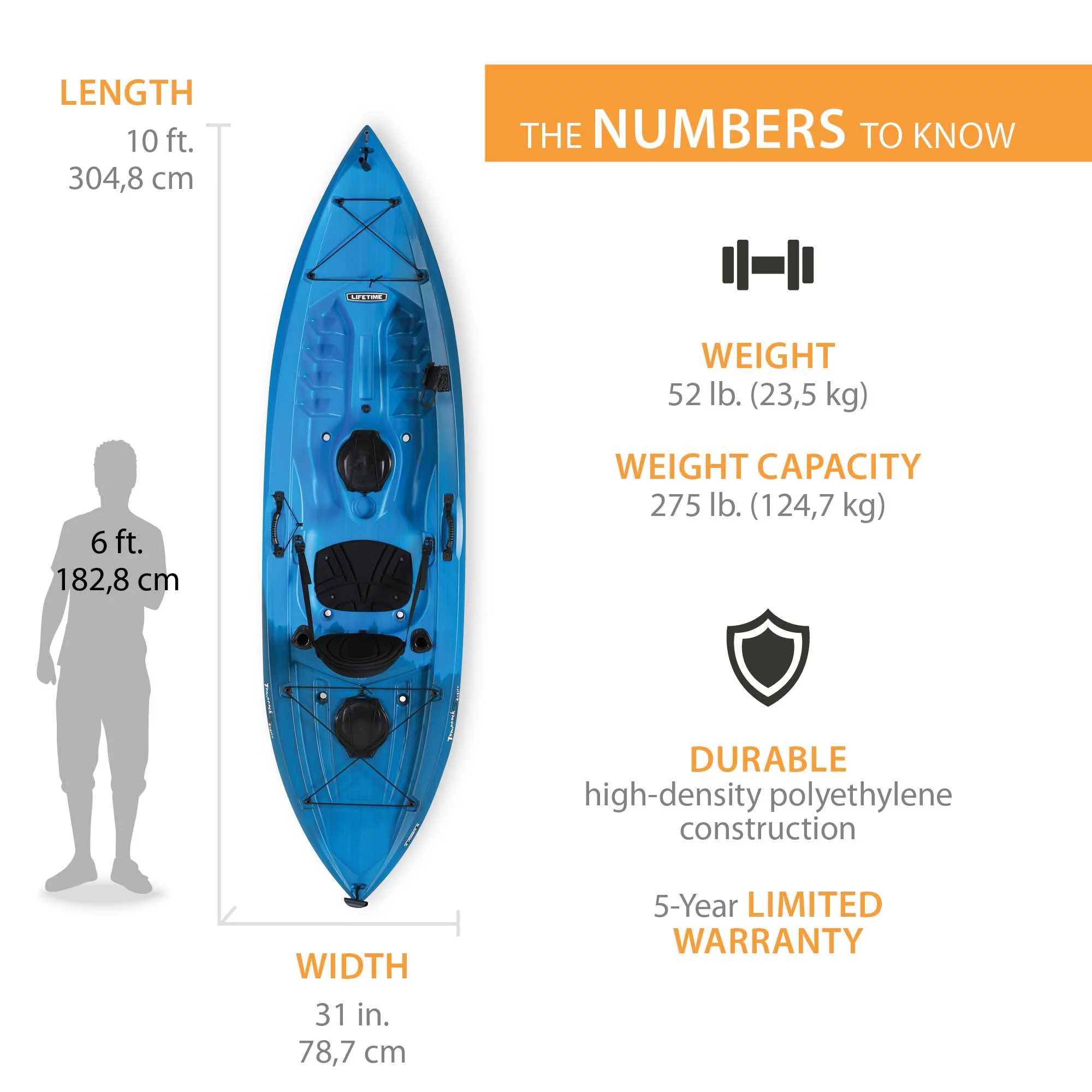 Lifetime Tamarack Angler 100 Fishing Kayak - Olive Green (90539) - Womvr