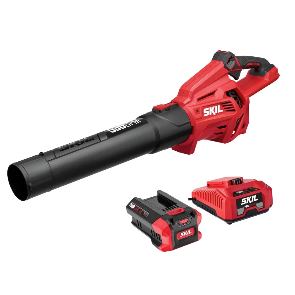 SKIL BL4713C-11 Brushless 40V 530CFM Leaf Blower Kit with 2.5Ah Battery & Charger, New - Womvr