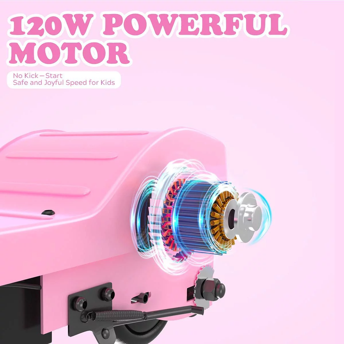 Maxtra Scooters E100 Folding Electric Scooter with Adjustable Handlebar for Kids Ages 6-12, up to 10 MPH, 155 Lbs. Max Load - Womvr