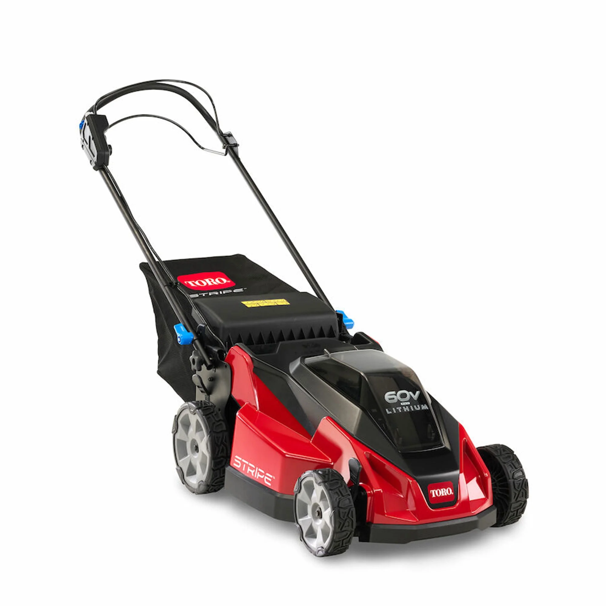 Toro Foldable 60-Volt 21-Inch Stripe Electric Self Propelled Lawn Mower - Womvr
