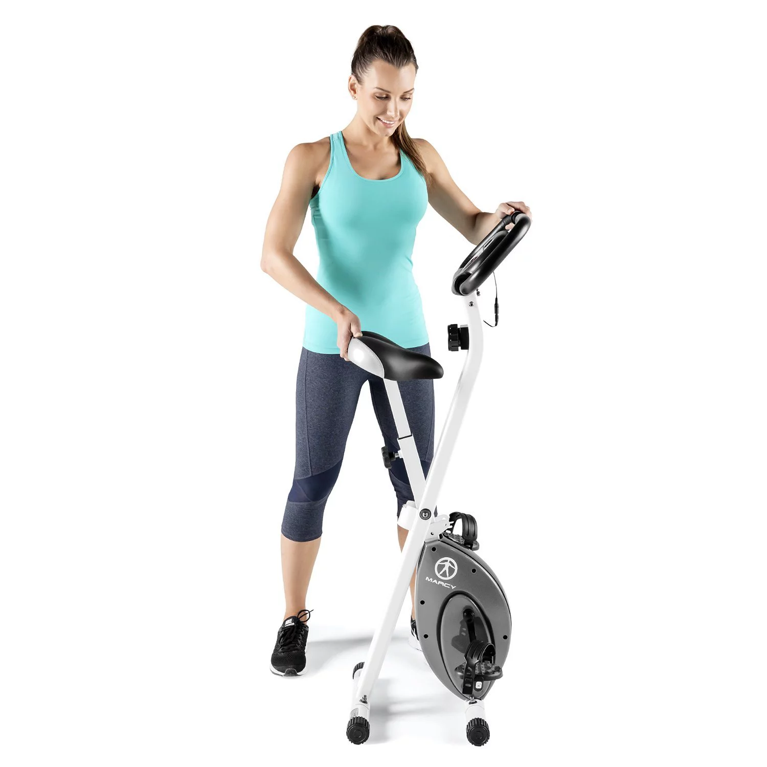 Marcy Foldable Exercise Bike Compact Cycling NS-652 - Womvr