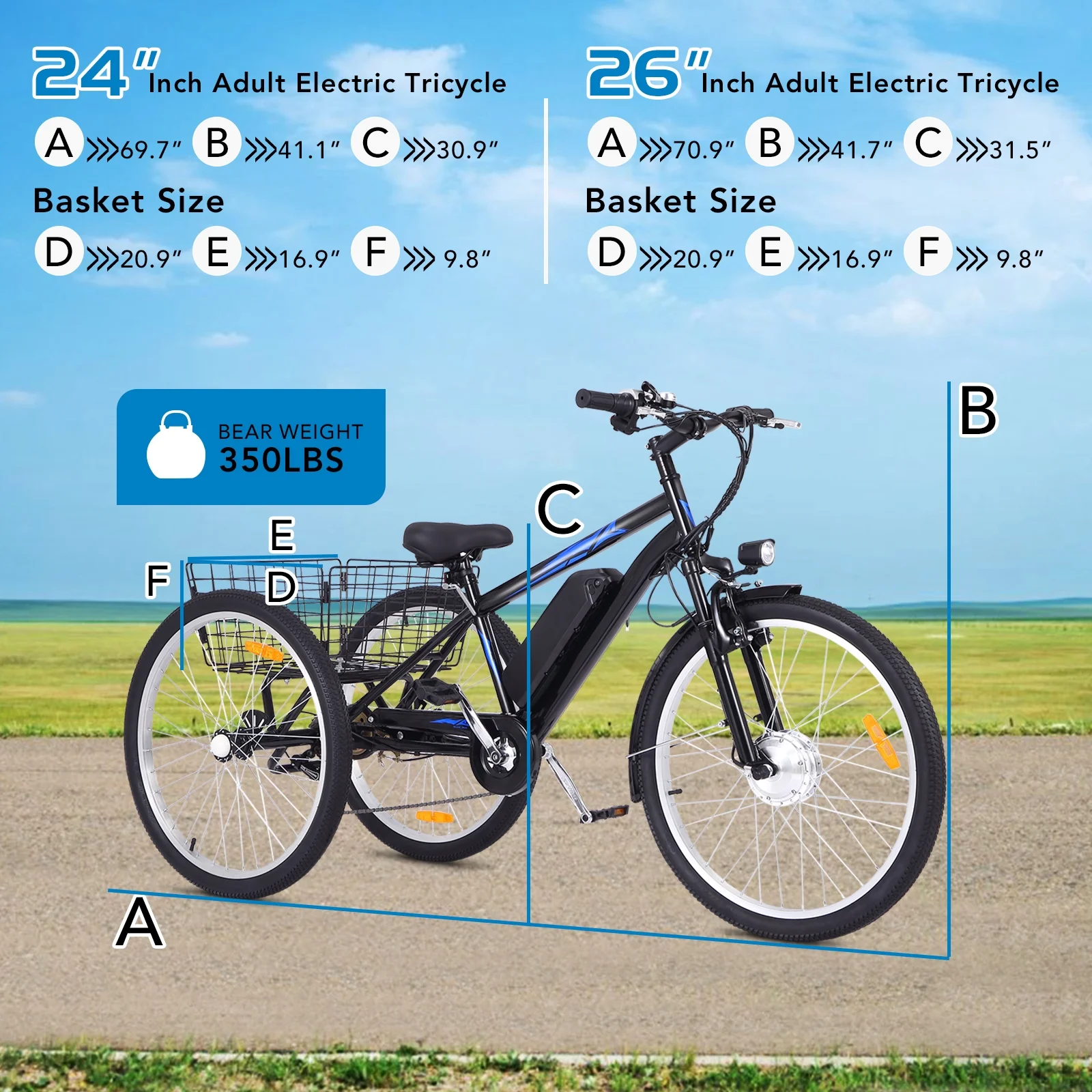 Soonbuy Electric Tricycle 24