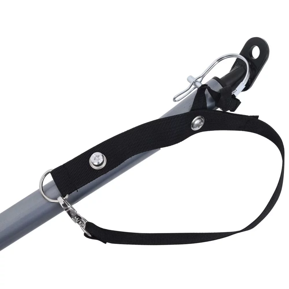 vidaXL Bike Cargo Trailer Black and Blue 143.3 lb 2589 - Womvr