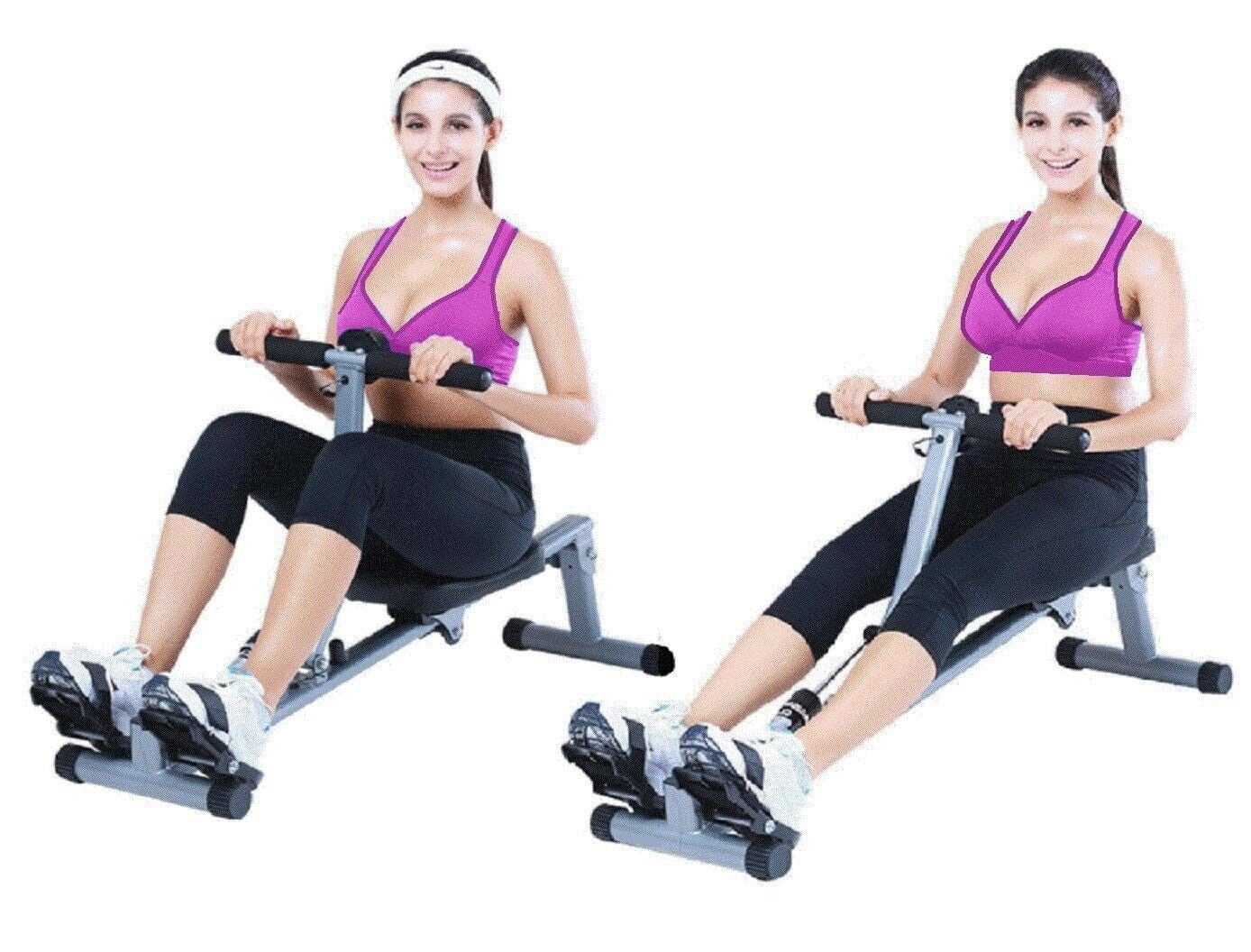 Friendly Iron Bar Rowing Machine: Weight Loss, Cardio, Full Body Workout - Womvr