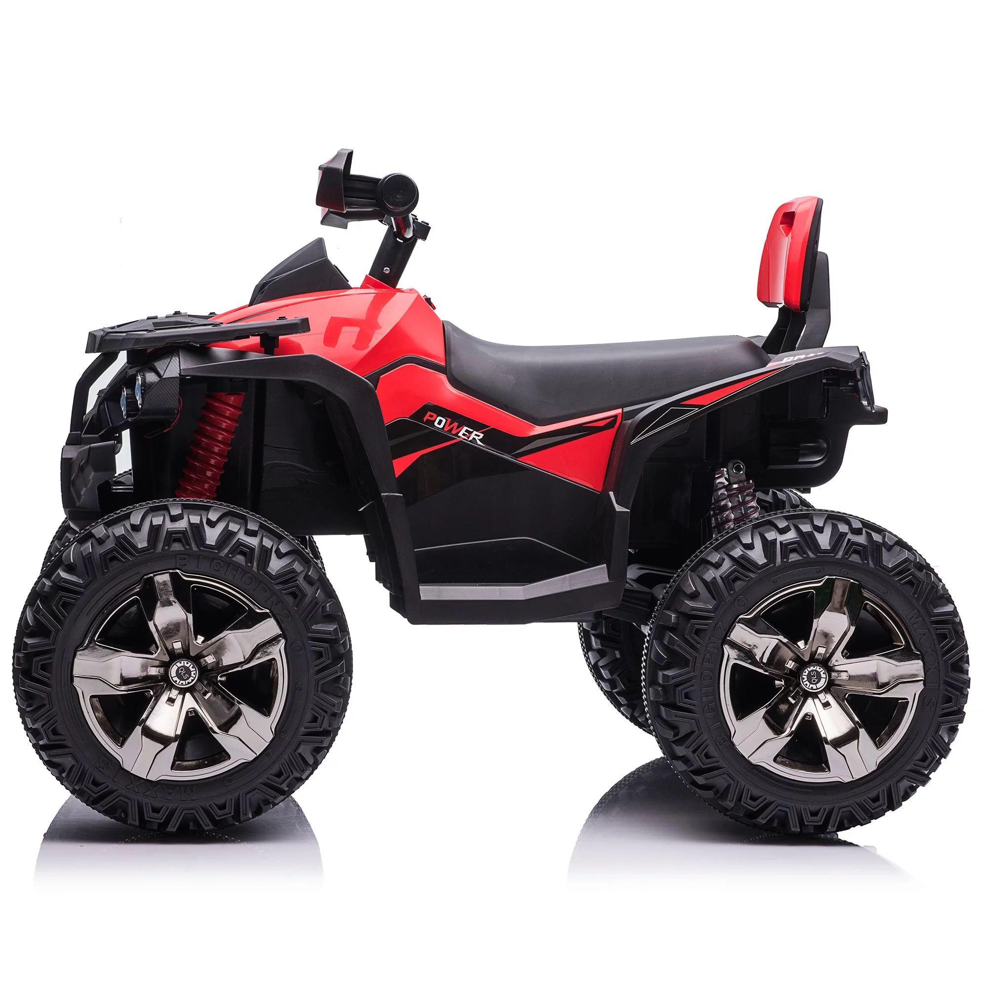 4x4 Kids Ride on ATV, 2 Seater 24 Volt Ride on Toys, 800W 4-Wheeler Quad Car for Big Kids, Black - Womvr