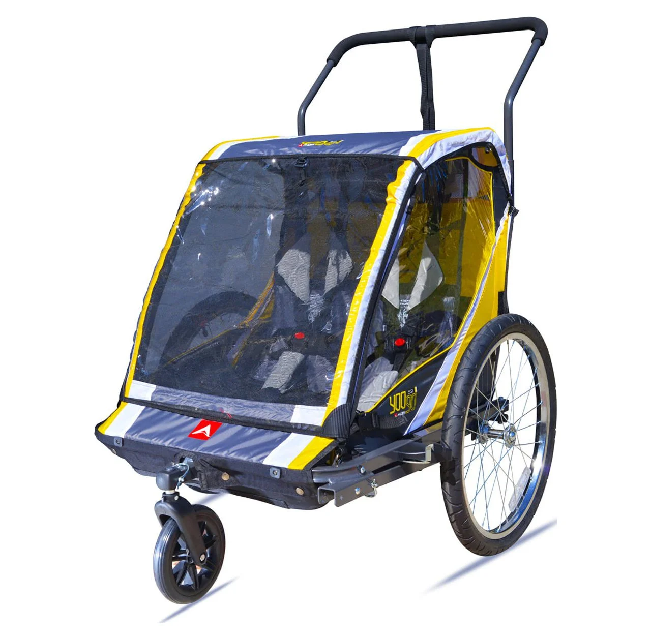 Allen Sports Deluxe Steel 2-Child Bicycle Trailer and Stroller, S2 - Womvr