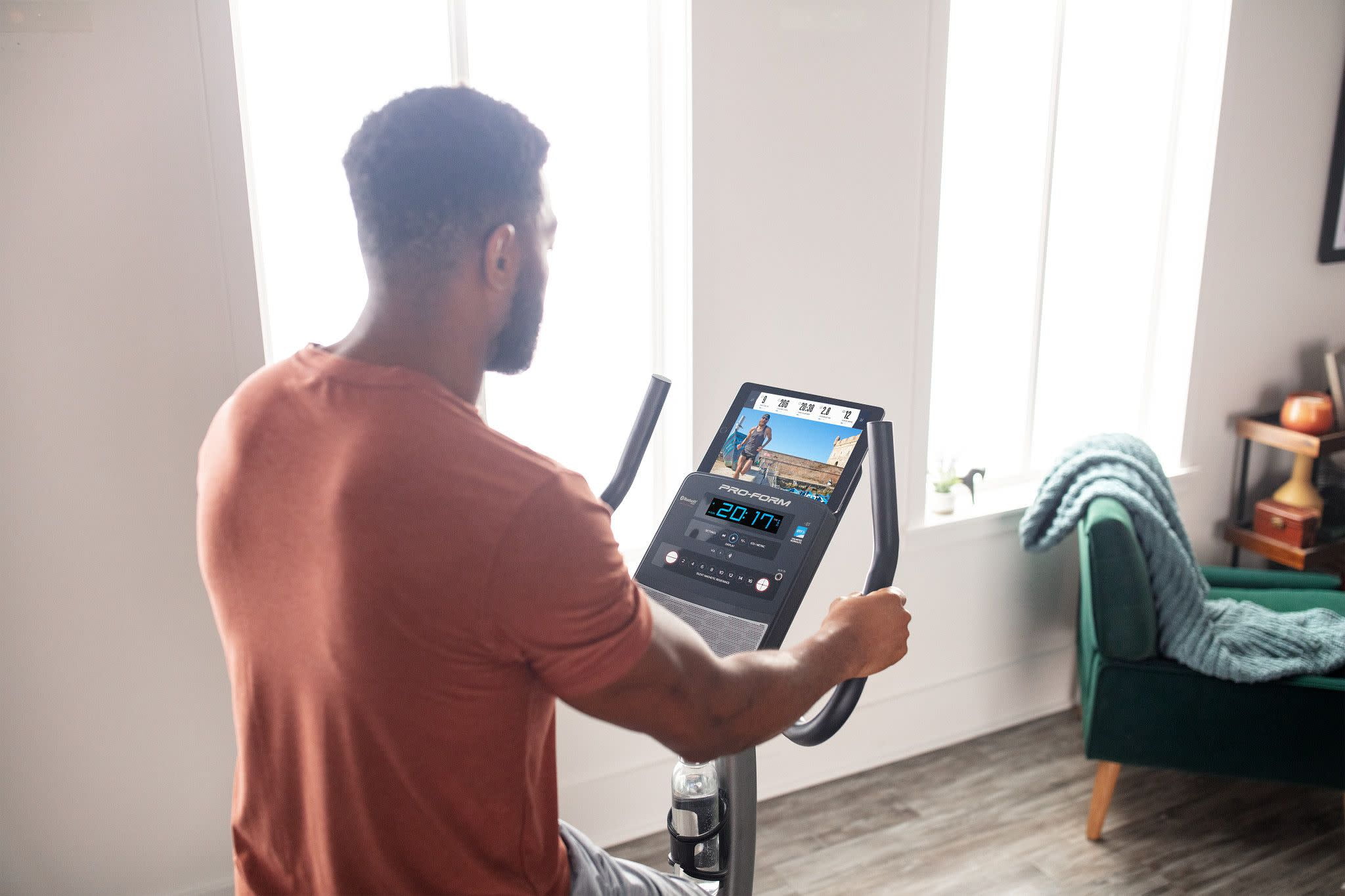 ProForm Cycle Trainer 300 Ci Upright Stationary Exercise Bike, Compatible with iFIT Personal Training - Womvr