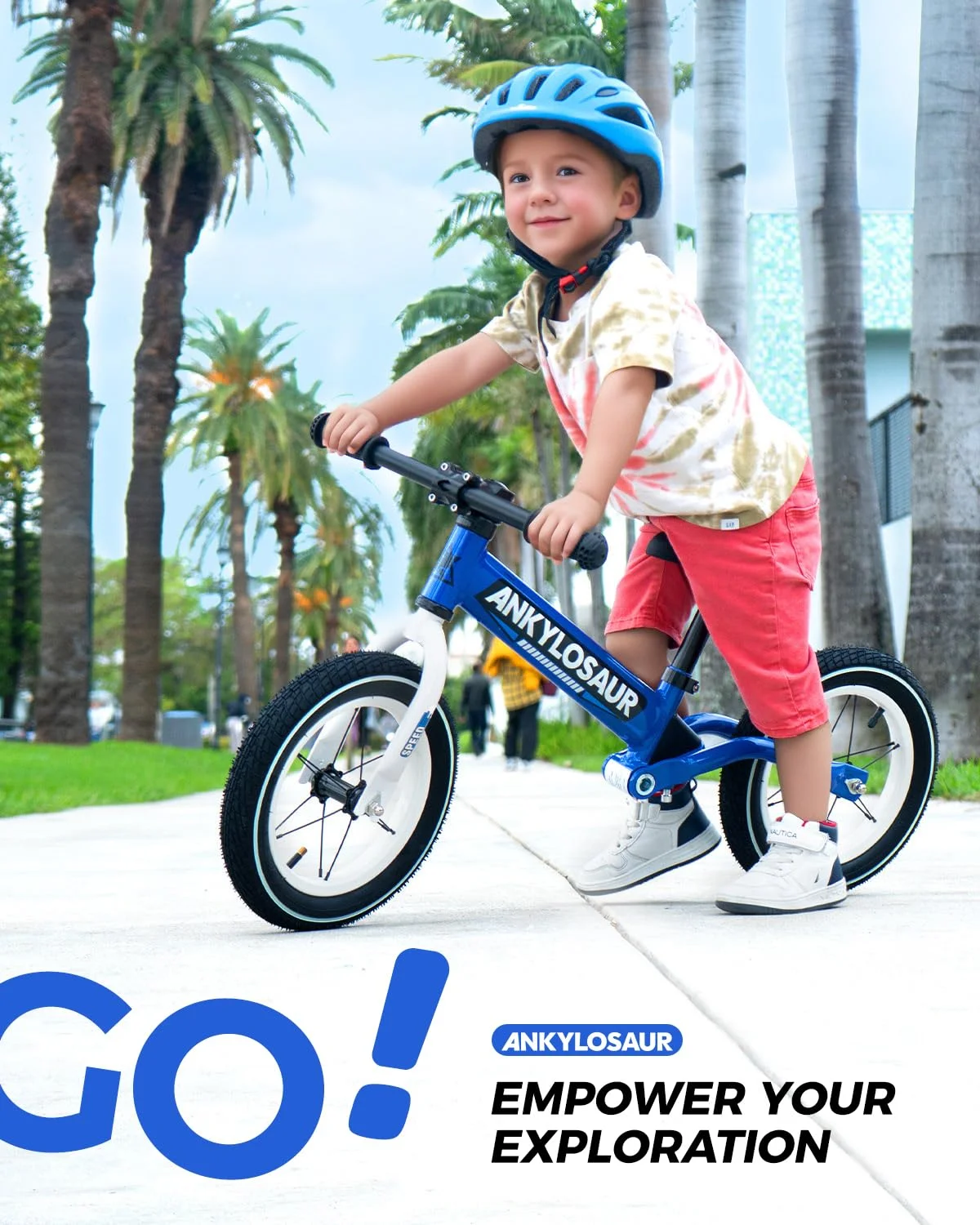 ANKLOSAUR No Pedal Balance Bike, 12