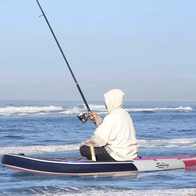 FULLWATT 11Ft Inflatable Stand up Paddleboard SUP with Kayak Seat Repair Kit Pump 6.5''T Blue - Womvr