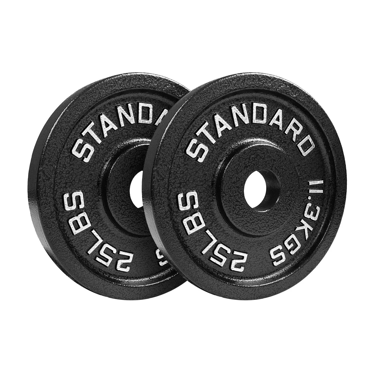 Steel Olympic Plates 35lb Set - Olympic Standard Premium Coated Pairs of 10lb, 5lb, and 2.5lb for Weight Lifting Powerlifting - Womvr