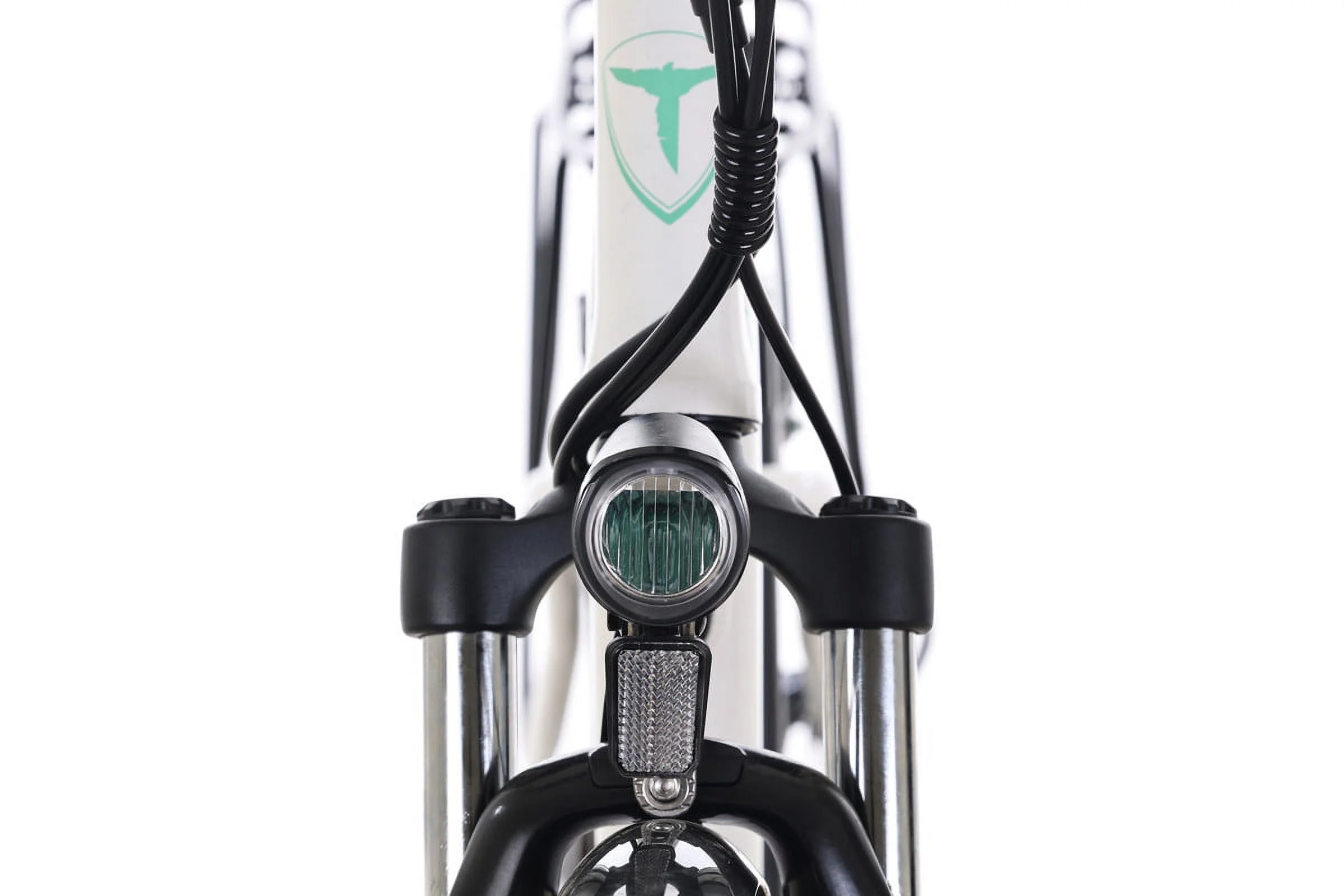 Totem Skyline Electric Bike for Adults, 26” Ebike 350W Powerful Motor, 36V 10.4Ah Removable Battery Electric Cruiser Bike, Shimano 7-SPEED Gears, Electric City Commuter Bike, White - Womvr