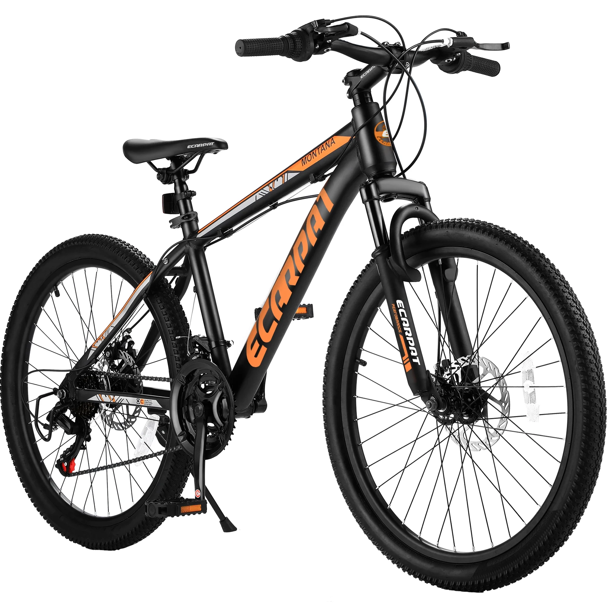 24 inch Mountain Bike for Boys Girls, Aluminum Mountain Bike with Disc Brakes - Womvr