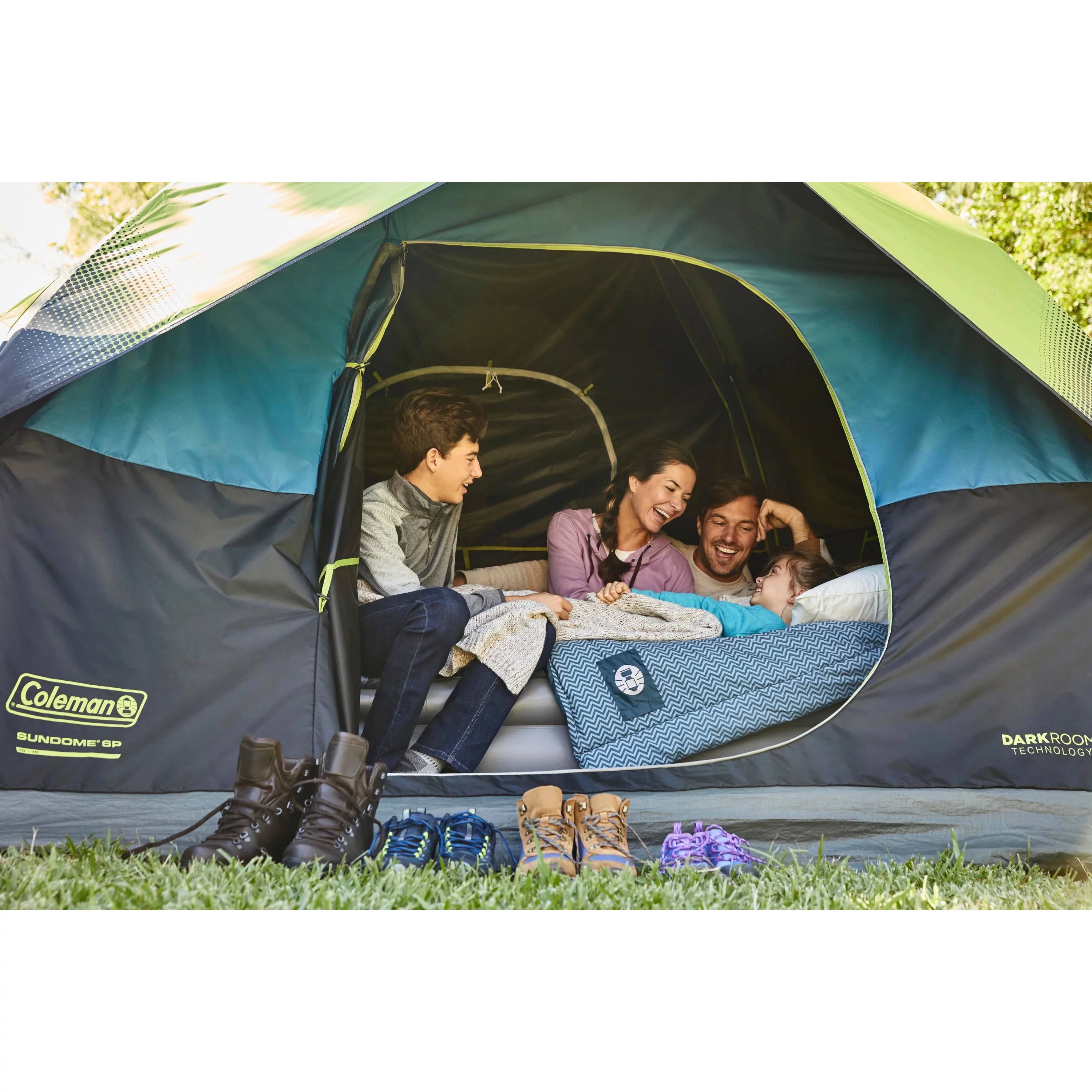 Coleman 6-Person Sundome Dark Room Dome Camping Tent - Womvr
