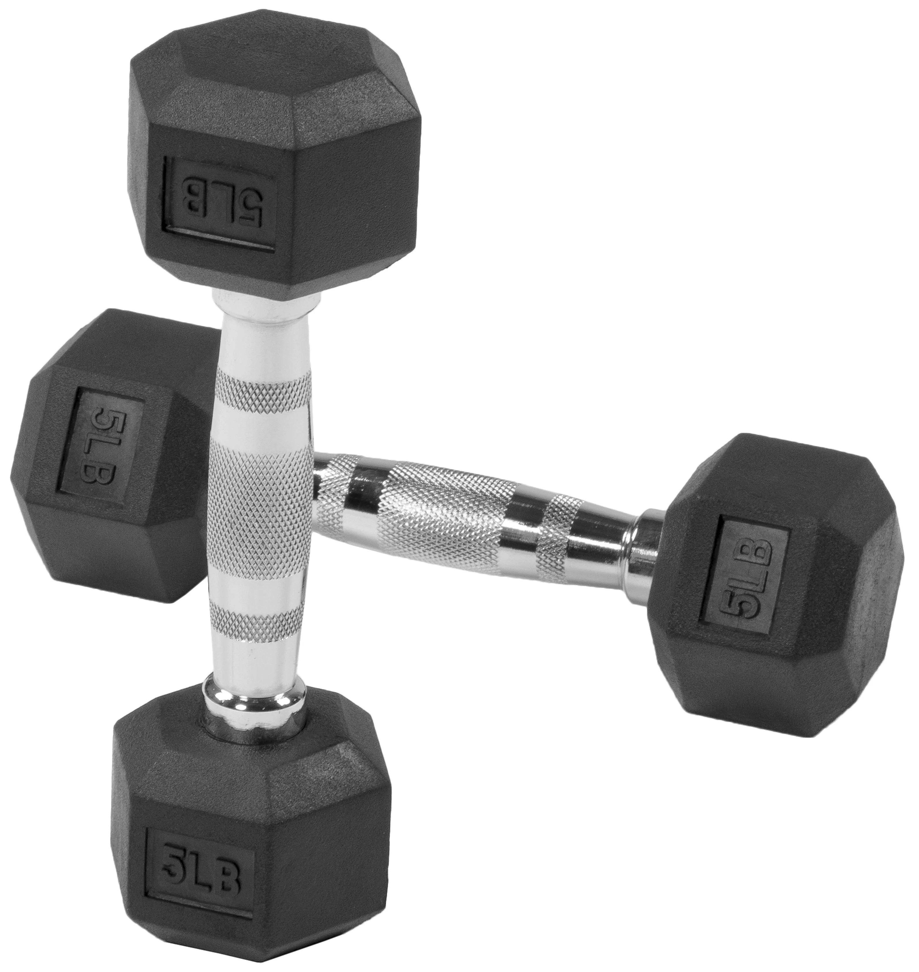 BalanceFrom Rubber Encased Hex Dumbbells, 20 Lbs. Pair - Womvr