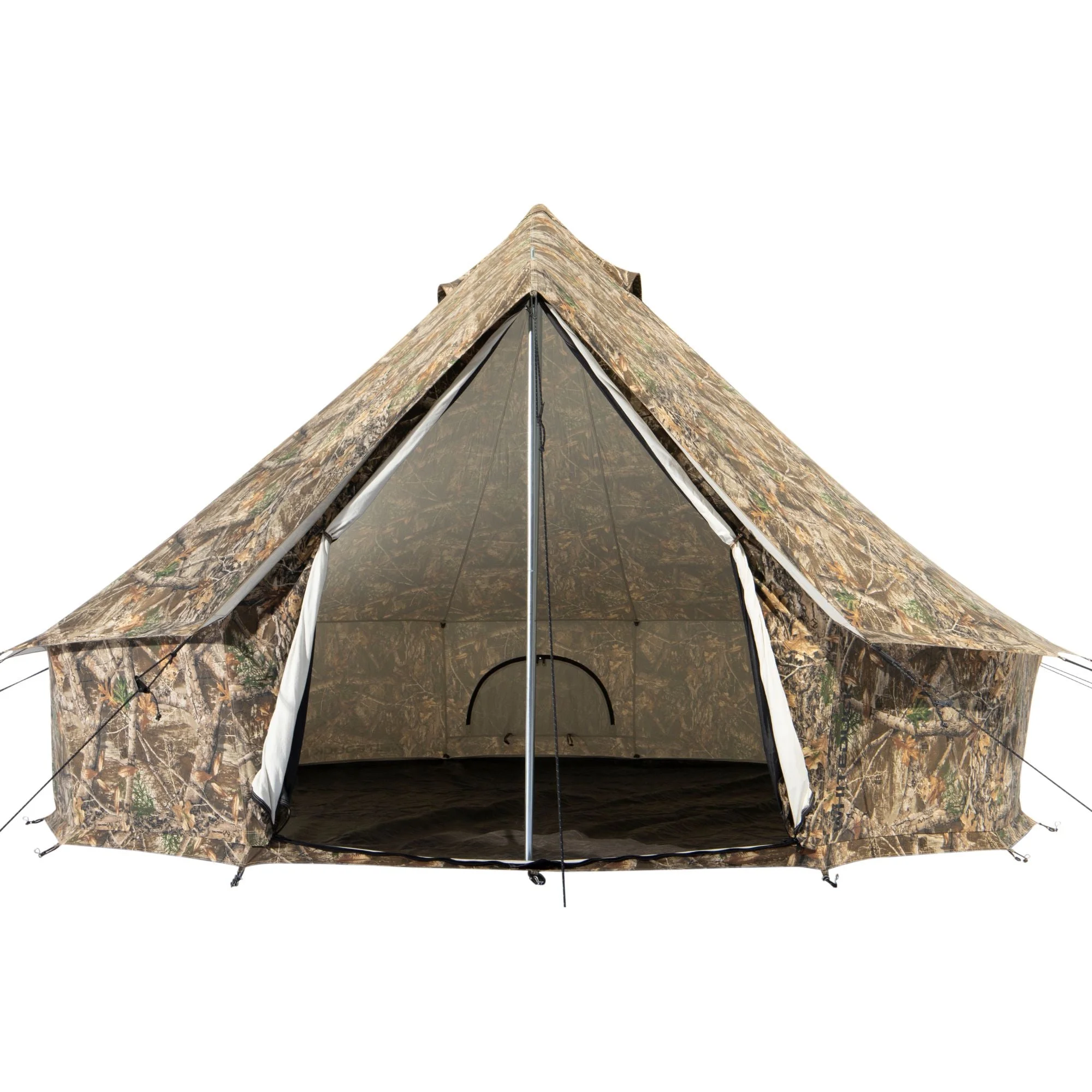 WHITEDUCK Regatta Canvas Bell Tent w/Stove Jack, Sandstone Beige, 13', Water Repellent 4-Season Camp - Womvr