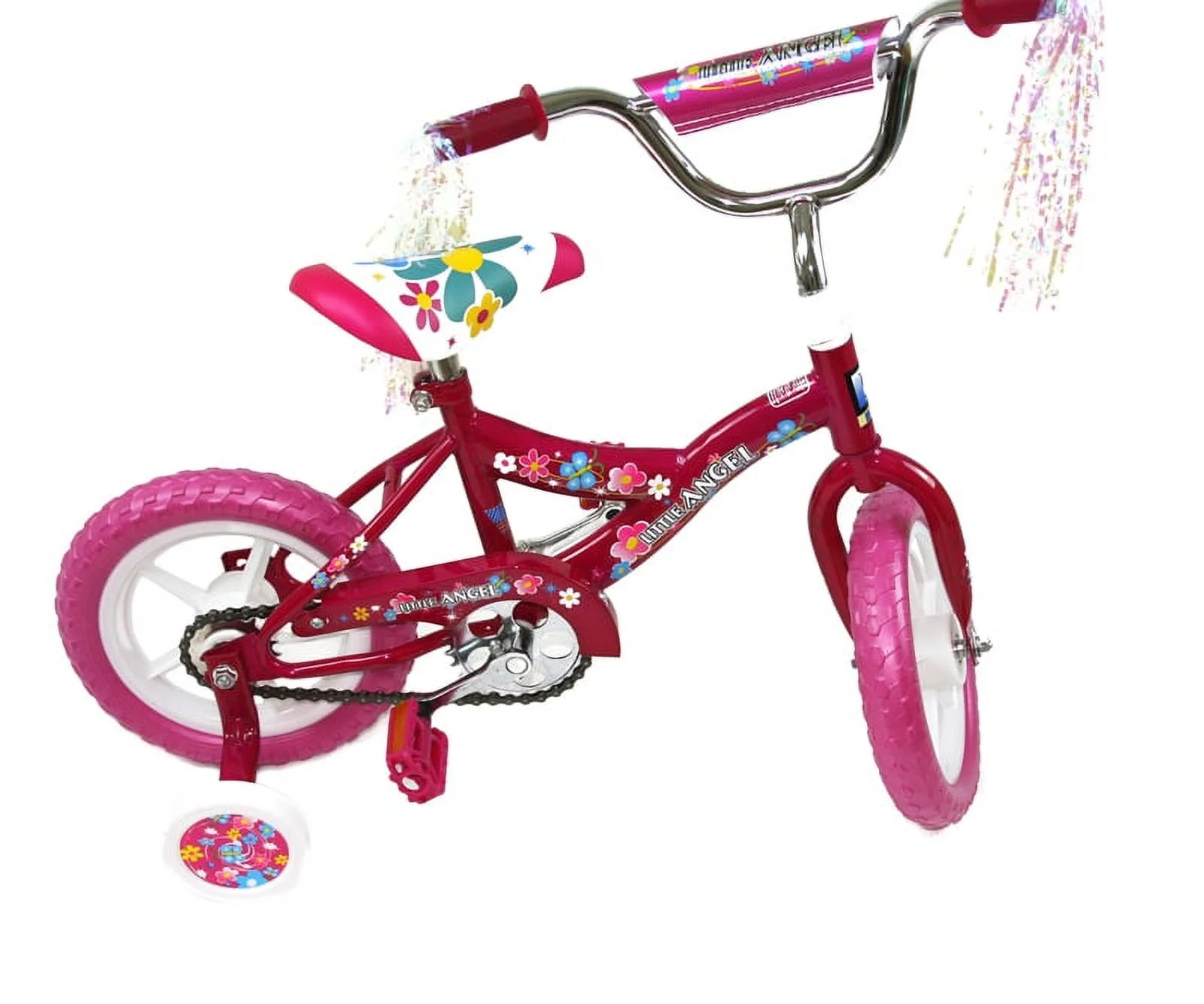 Little Angel Flower 12-inch Girls Bike (Pink) - Womvr