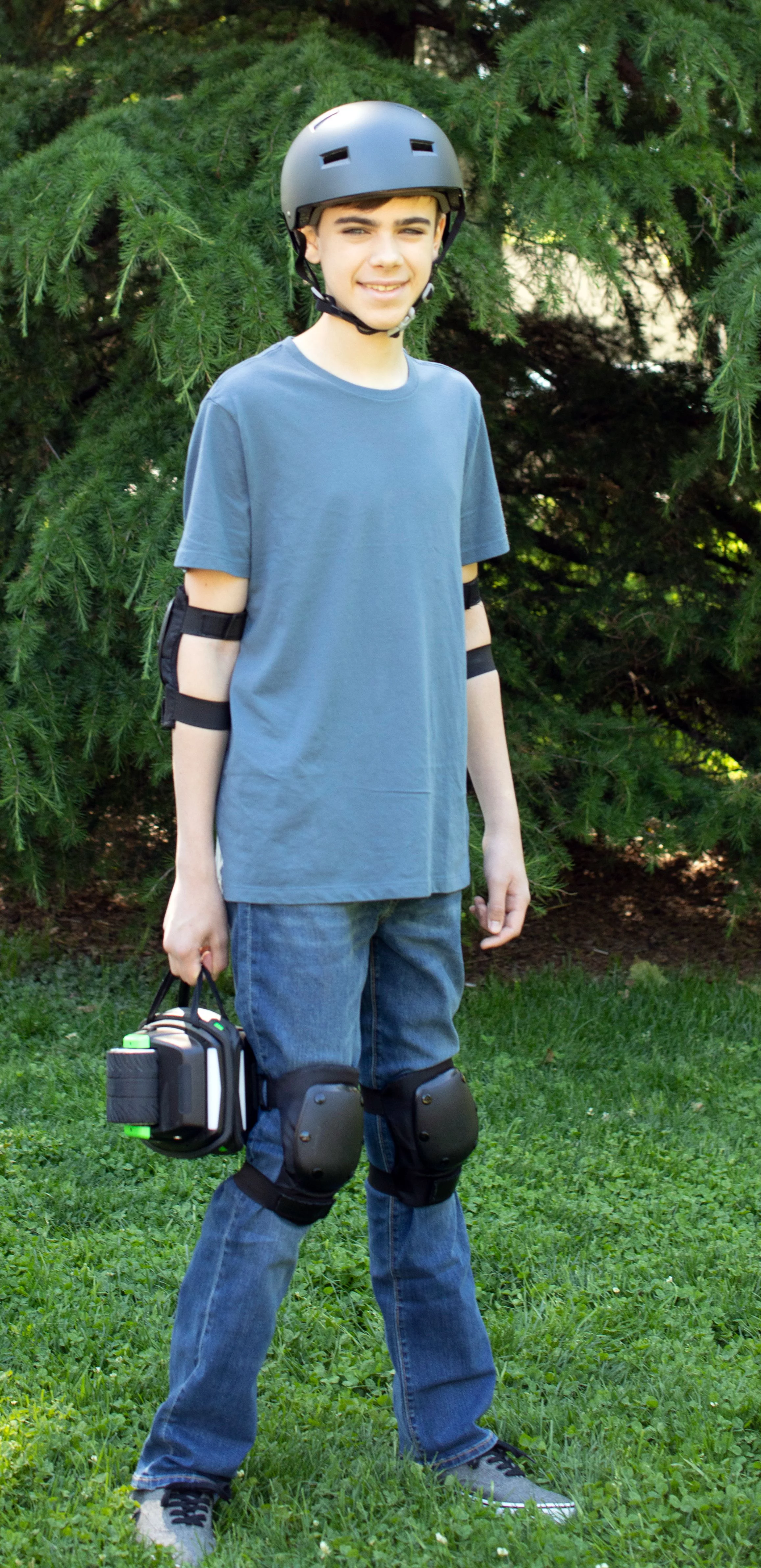 Voyager Space Shoes Powered Ride On Hover Skates for Kids and Adults, Blue - Womvr