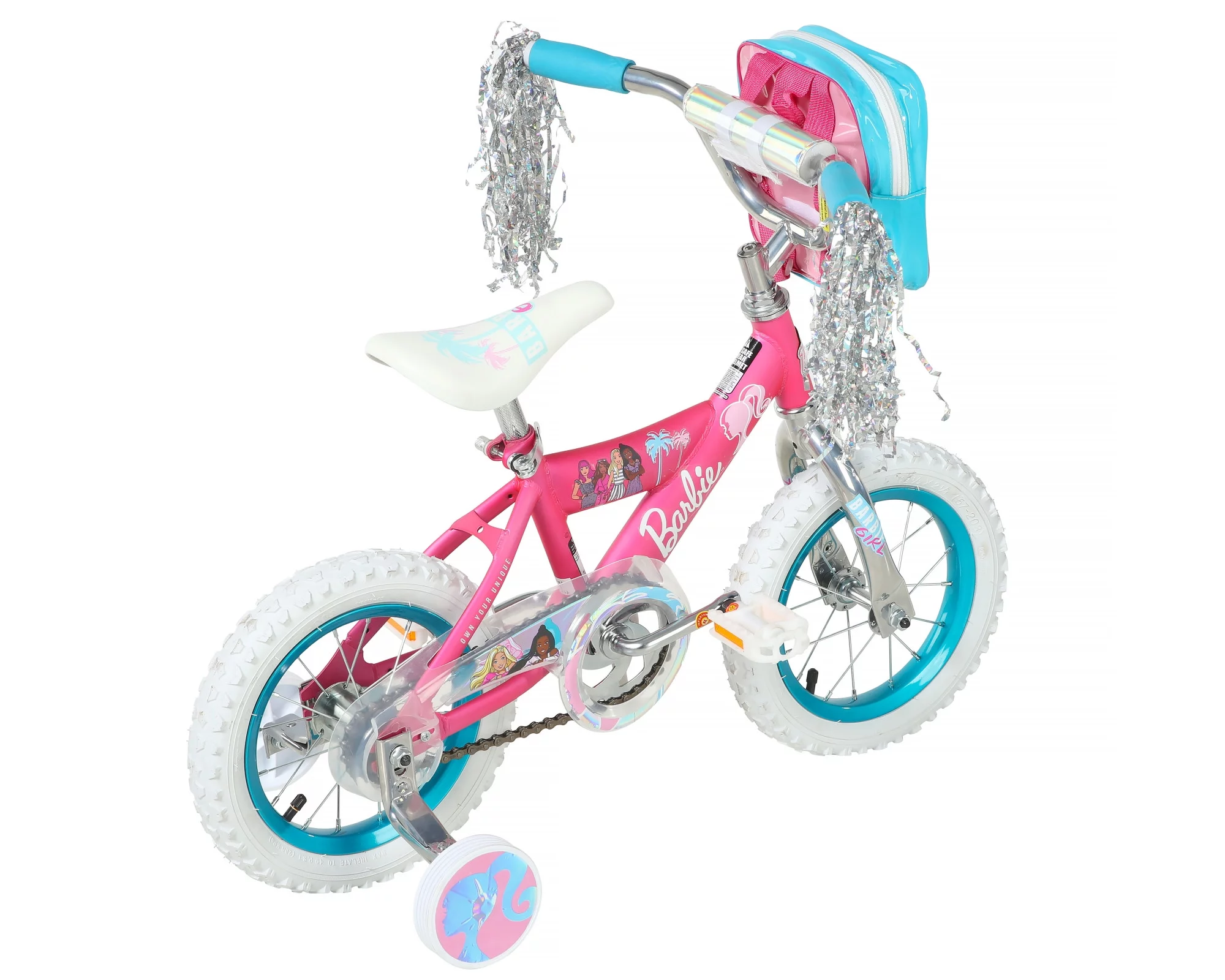 Dynacraft Barbie 12-inch Girls BMX Bike for Age 3-5 Years - Womvr