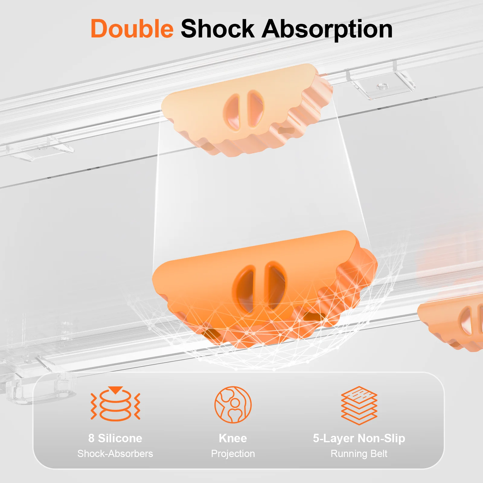 HAPPRUN Walking Pad 300lb, 40*16 Walking Area 2.5HP Under Desk Treadmill for Home Office with Remote Control - Womvr