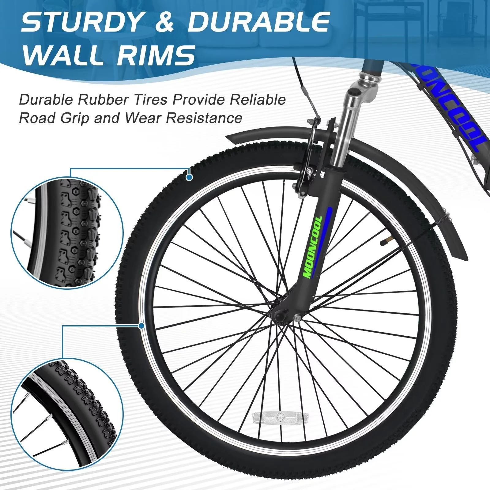 MOPHOTO 20/24/26 inch Adult Tricycle Folding 3 Wheel Cruiser Bikes 7 Speed, Portable and Foldable Trikes with Cargo Basket for Men & Women Outdoor Cycling, Purple - Womvr