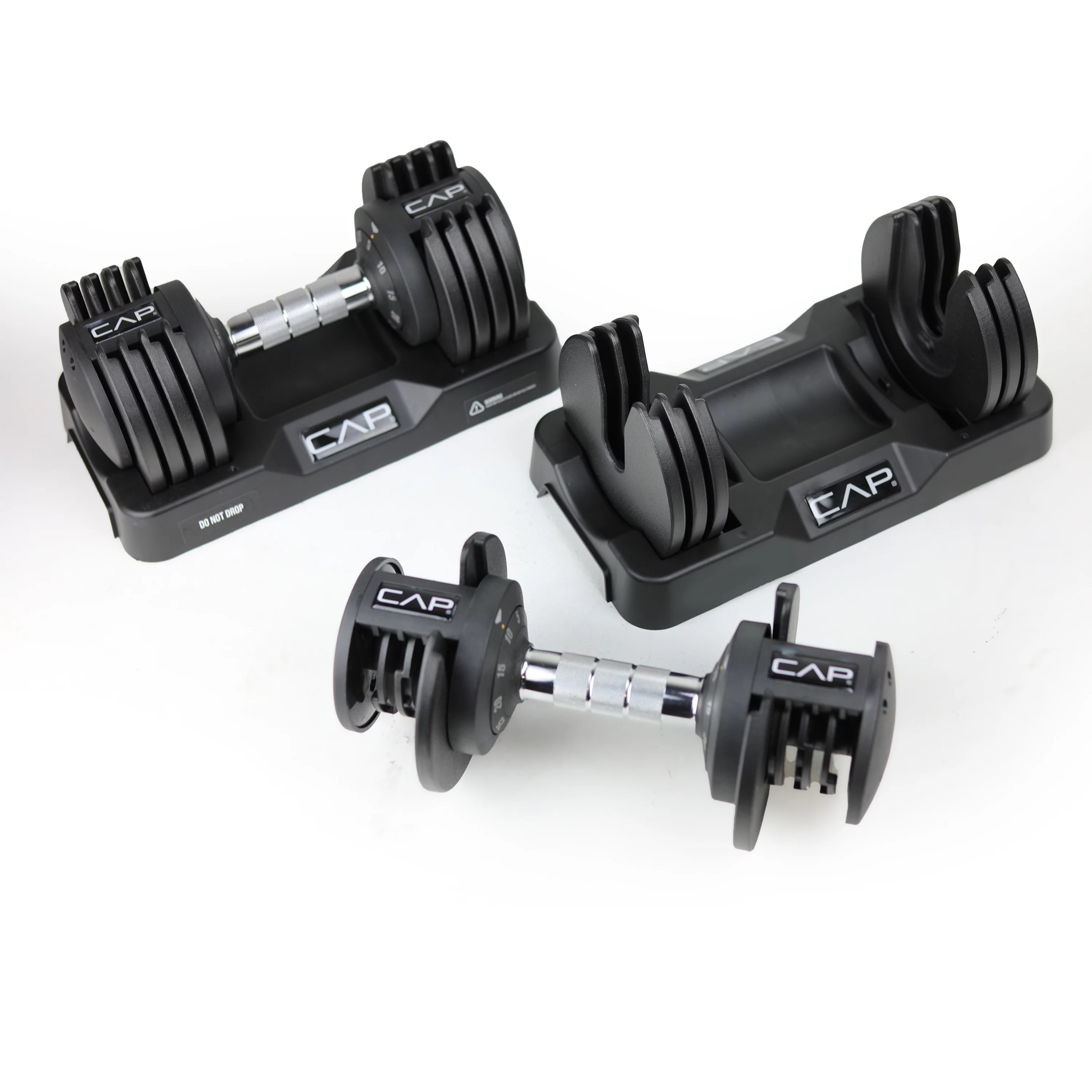 CAP Barbell 25lb. Adjustable Dumbbell, Quick Select 5-25, Single - Womvr