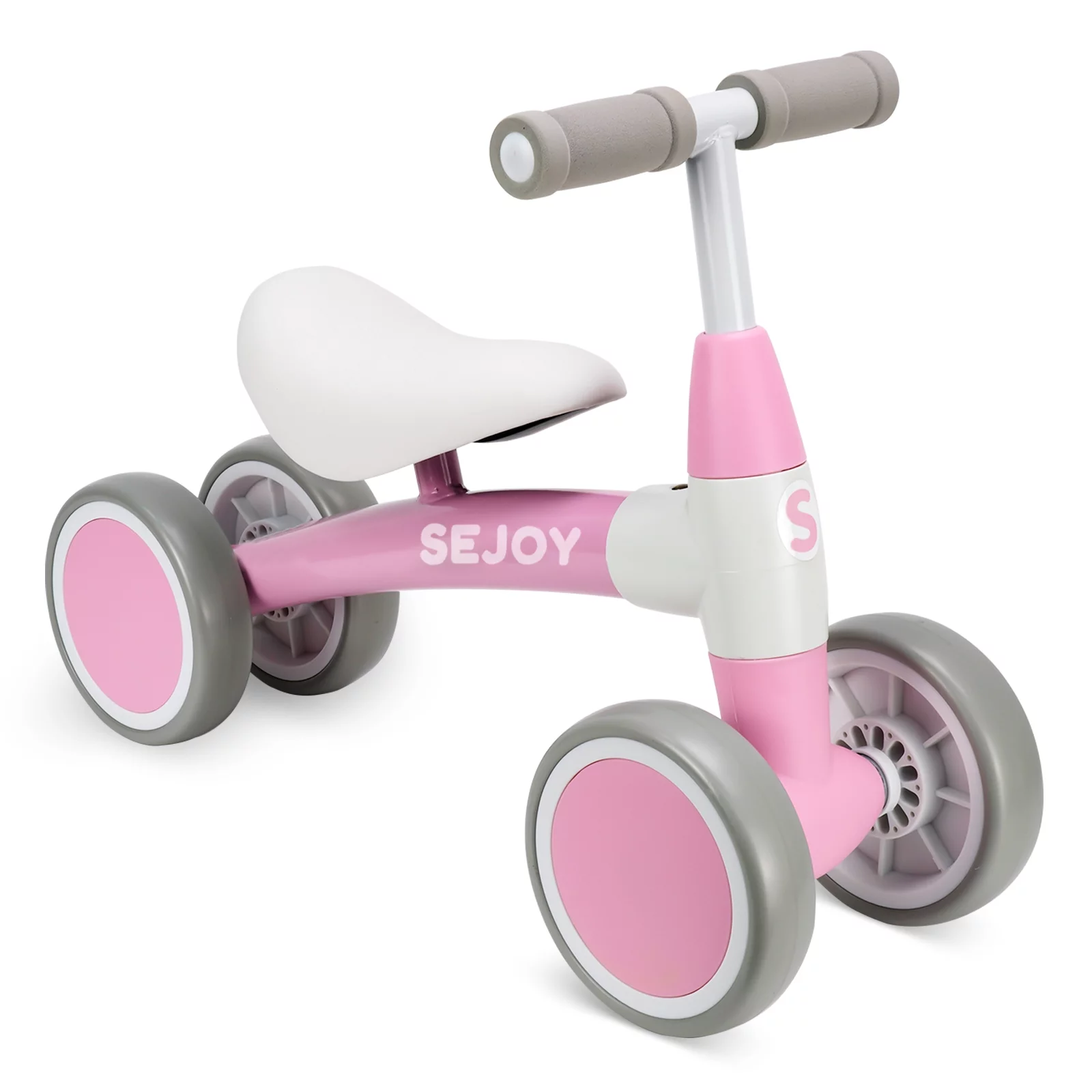 Sejoy Baby Balance Bike Children Walker for 1-3 Years Old Boys Girls 12-36 Months Kids Toddler First Bike 4 Wheels Riding Toys,First Birthday Gifts - Womvr