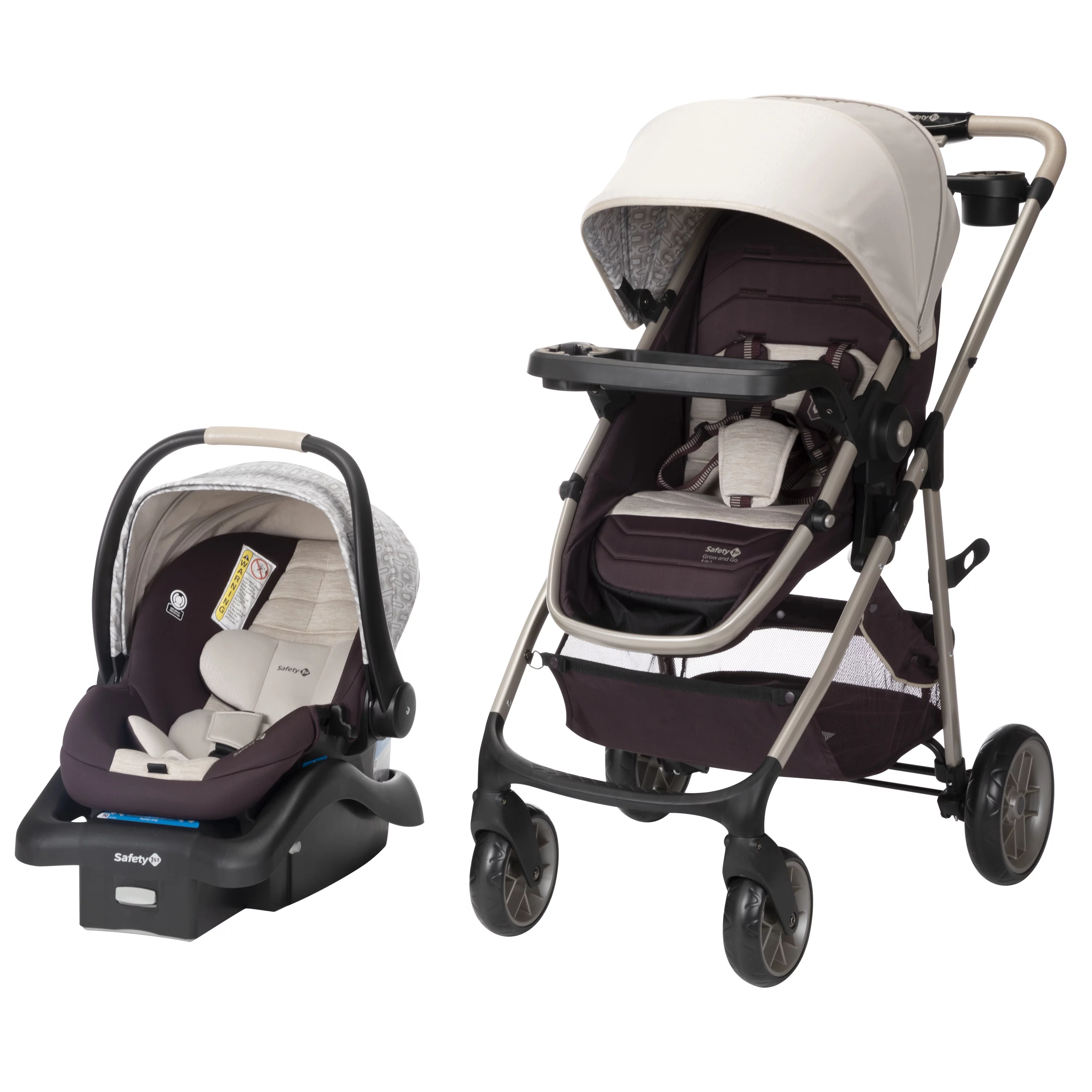 Safety 1st Deluxe Grow and Go Flex 8-in-1 Travel System, High Street, Infant - Womvr