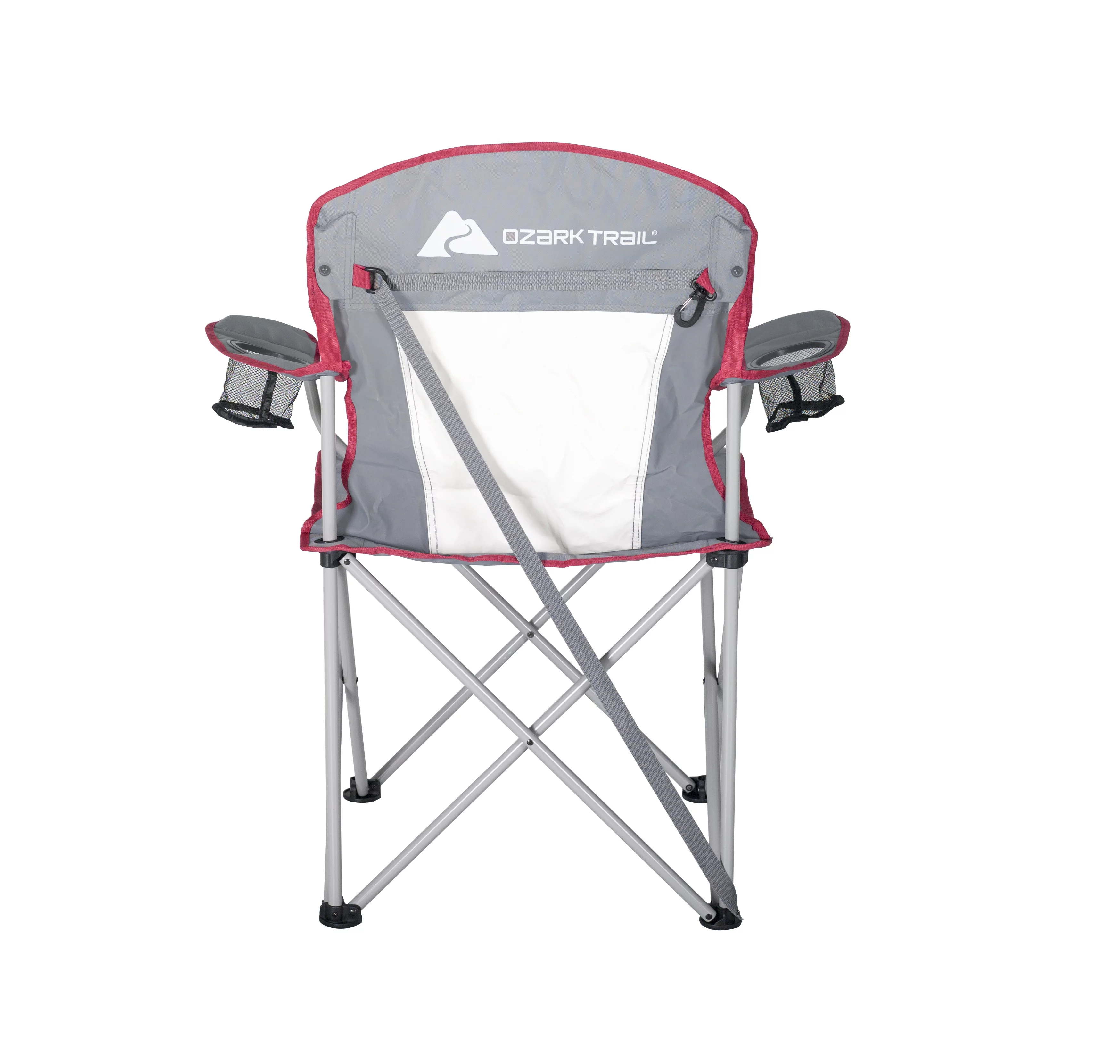 Ozark Trail, Adult Oversized Quad Chair, 9.2lbs, off White & Gray - Womvr