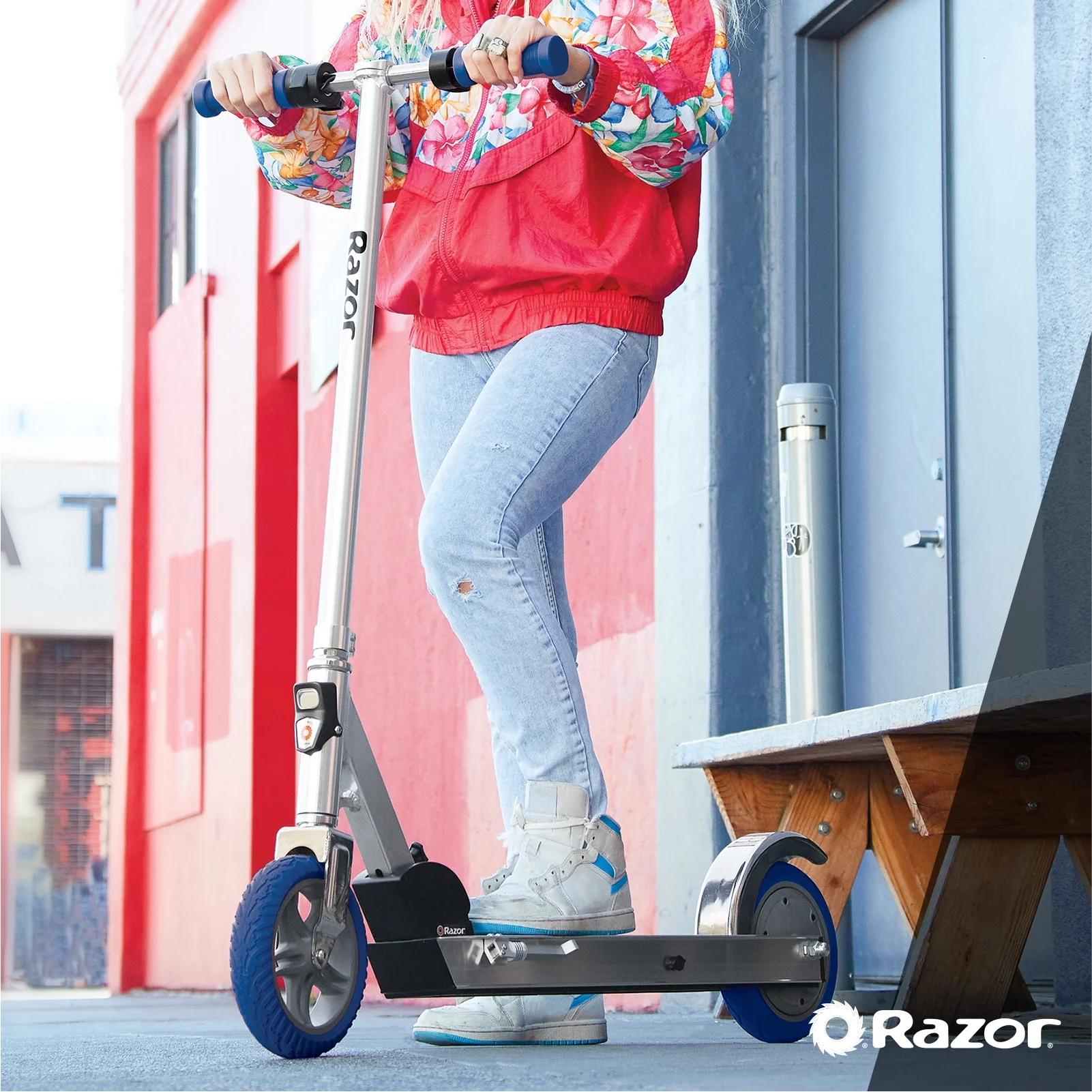 Razor Icon Electric Scooter – Black, up to 18 mph & 18 Miles Range, Foldable Adult Electric Scooter - Womvr