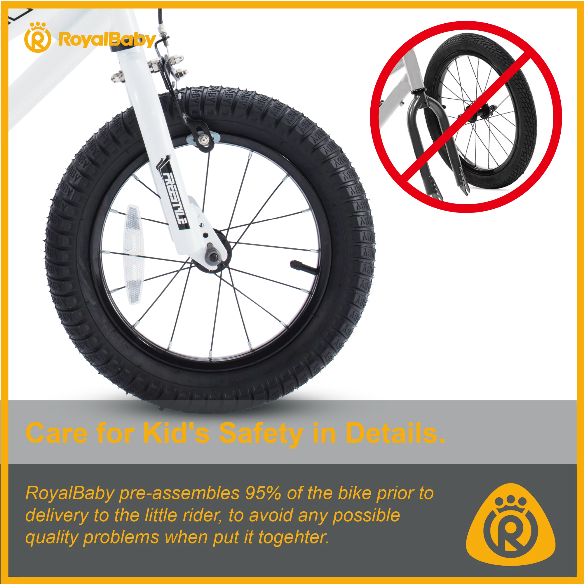 Royalbaby Freestyle Kids Bike 12 14 16 18 20 Inch Bicycle for Boys Girls Ages 3-12 Years, Multiple Color Options - Womvr