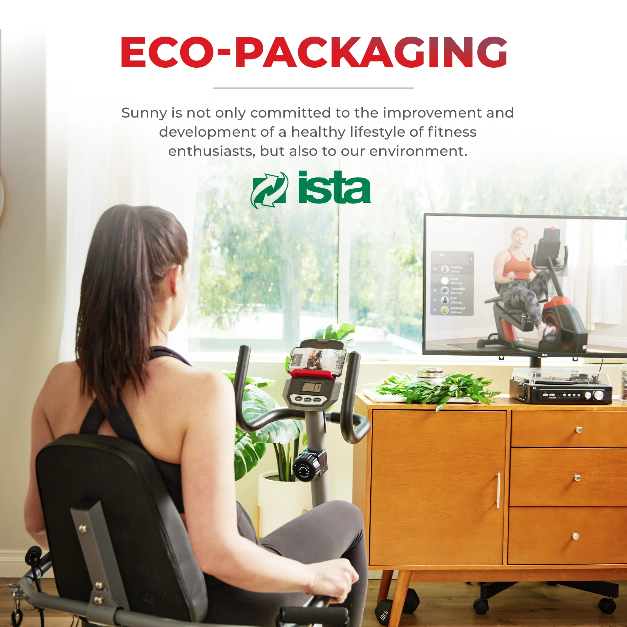 Sunny Health & Fitness Performance Interactive Series Recumbent Exercise Bike - SF-RB420031 - Womvr