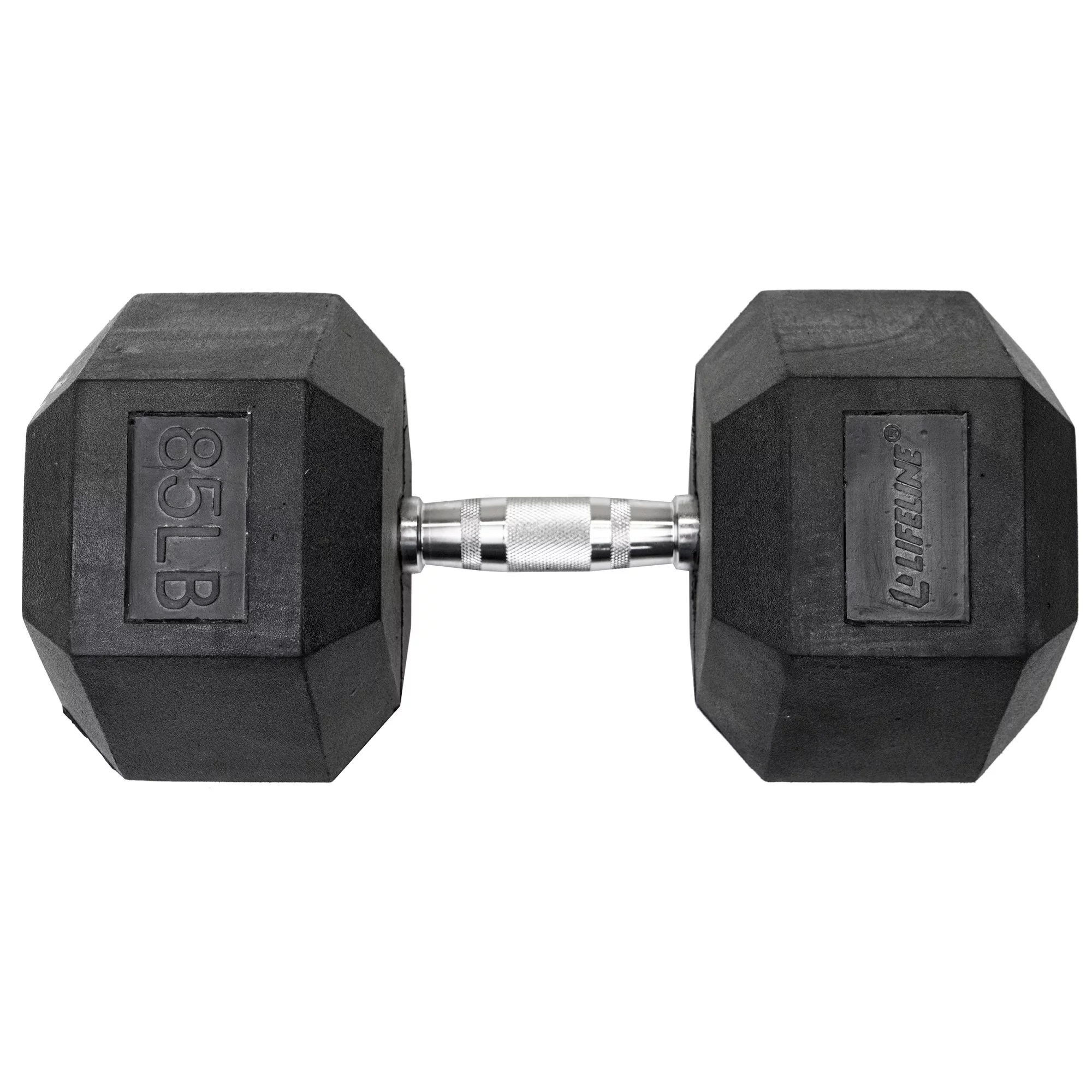 Lifeline Fitness Premium Rubber Hex Dumbbell, Single, 40 lbs - Womvr
