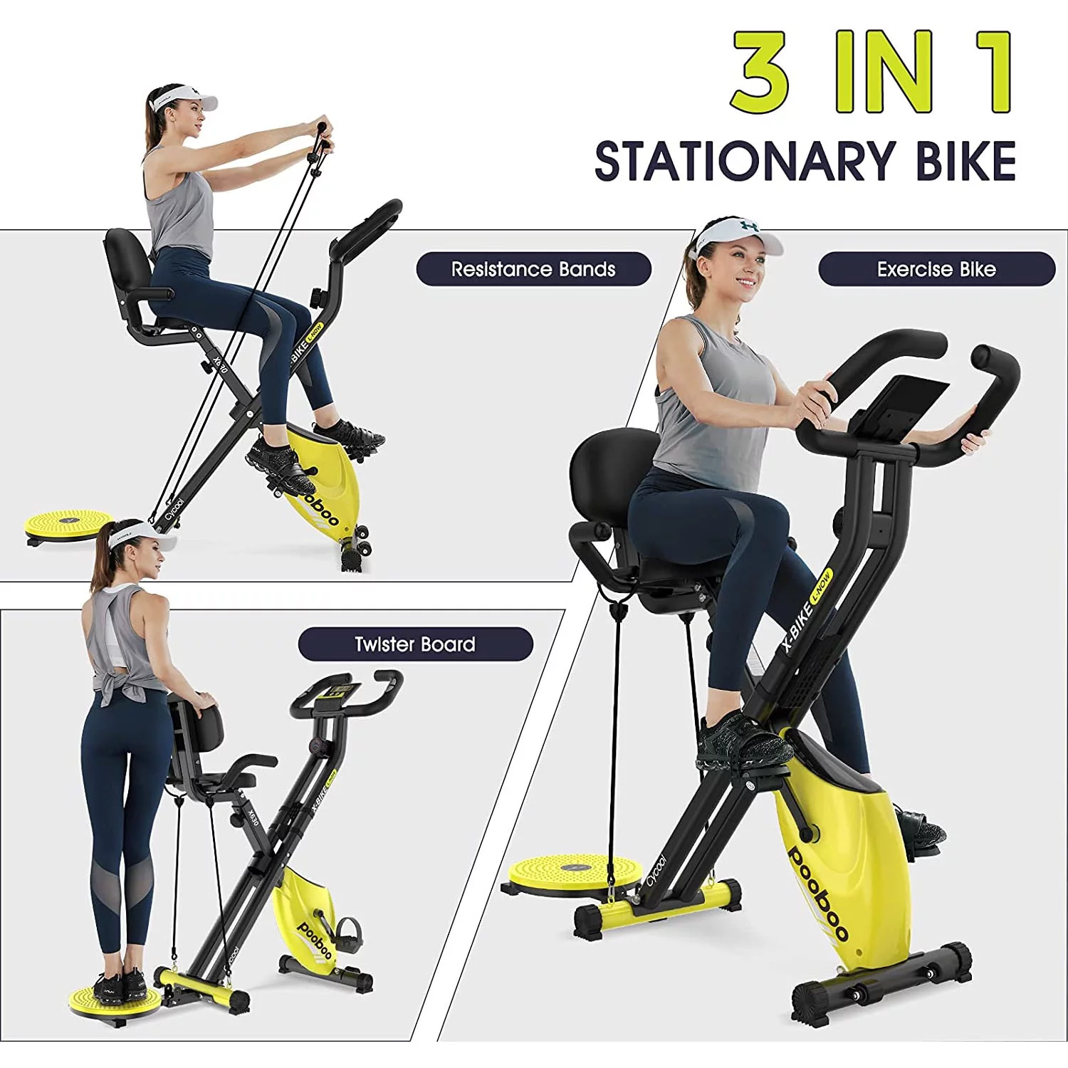 Cycool Exercise Bicycle for Adult Magnetic Resistance Belt Drive Indoor Exercise Bike Quiet smooth wide tension range - Womvr