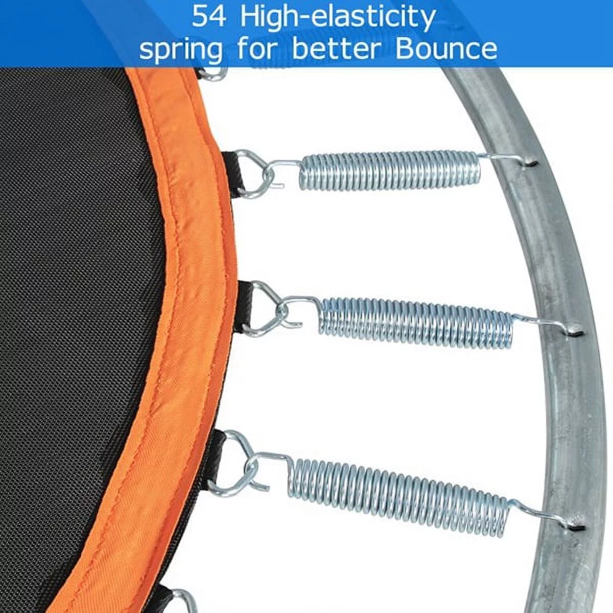 Trampoline for Kids, 14ft Trampoline with Basketball Hoop, Kids Trampoline for Ourdoor with Ladder, W-Shaped Leg for More Sturdy,  72 pcs Springs - Womvr