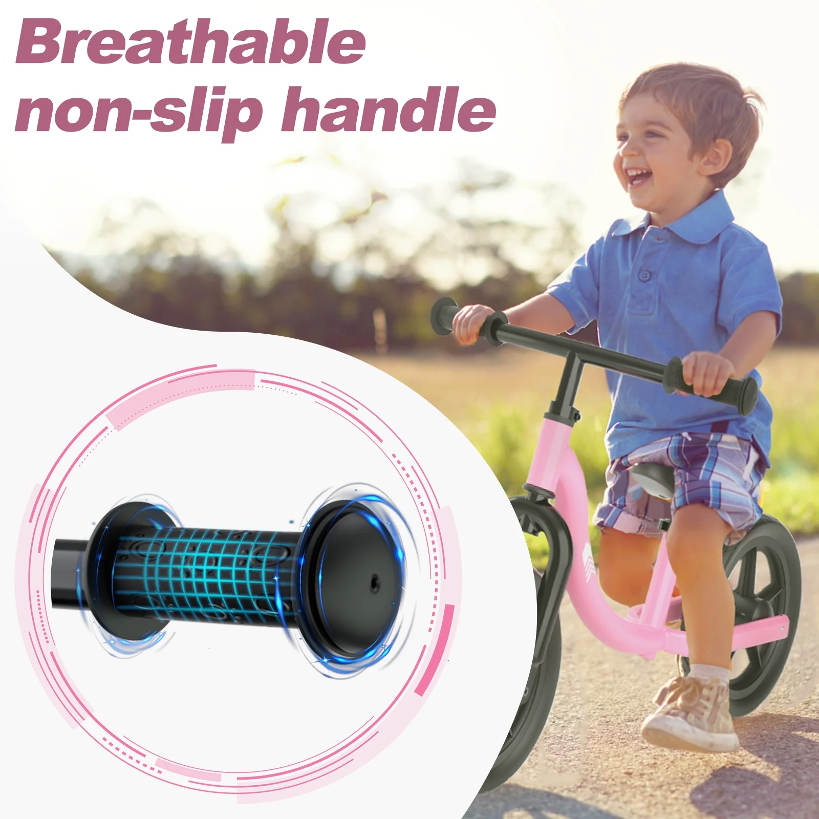 KORIMEFA Toddler Balance Bike - Lightweight Toddler Bike for 2, 3, 4, 5 Year Old Boys and Girls - No Pedal Bikes for Kids with Adjustable Handlebar and seat - Aluminium, EVA Tires - Training Bike - Womvr