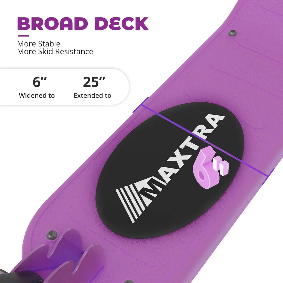 Maxtra Scooters E100 Folding Electric Scooter with Adjustable Handlebar for Kids Ages 6-12, up to 10 MPH, 155 Lbs. Max Load - Womvr