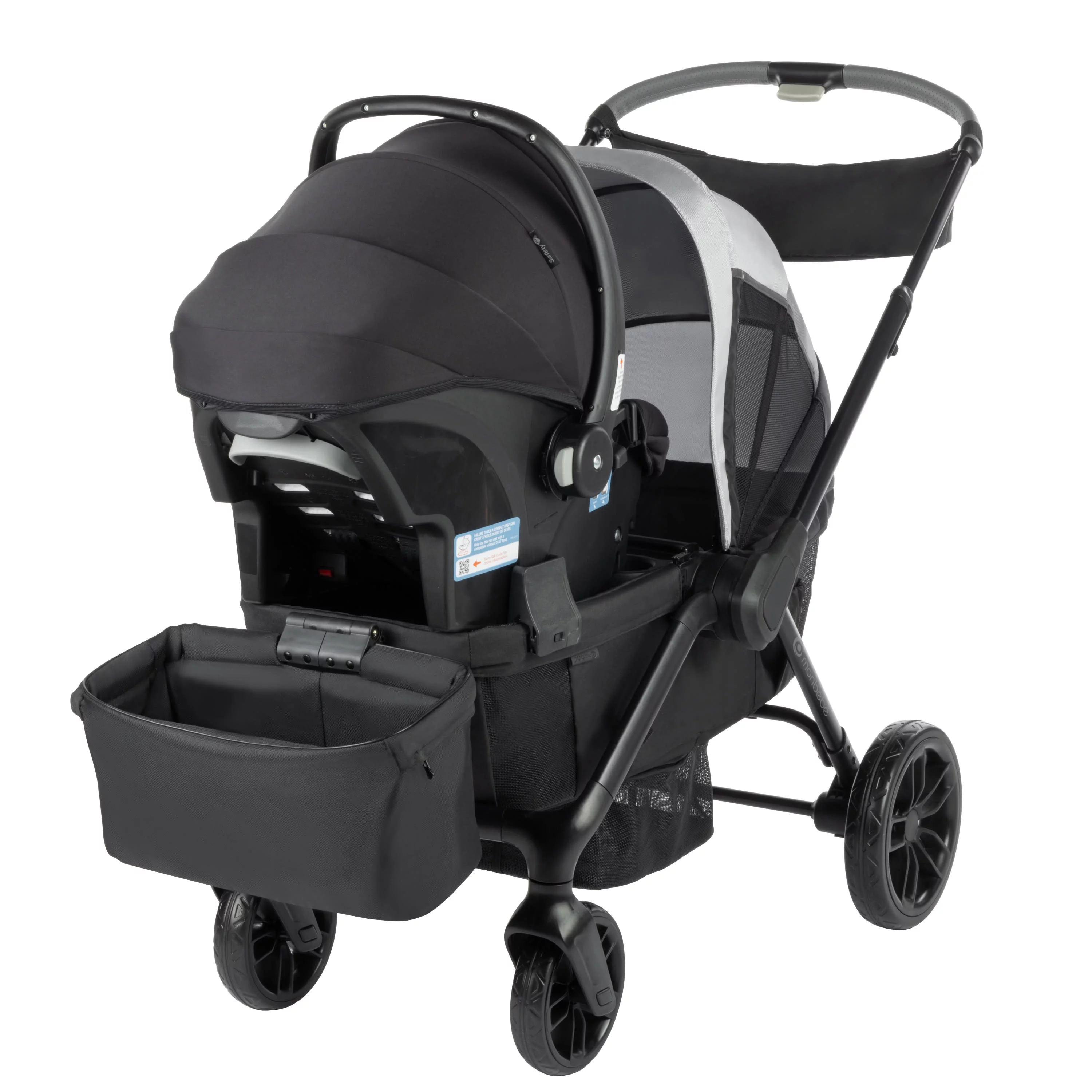Monbebe Everyday Outings Wagon Stroller, Cobblestone Grey - Womvr